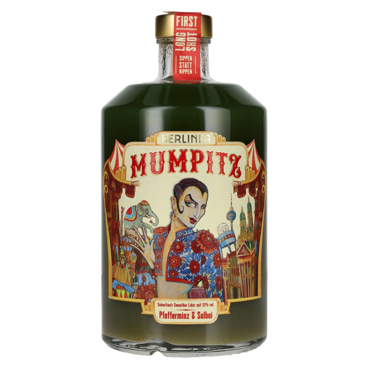 Berliner Mumpitz Menthe poivrée &amp; Sauge 22 % vol. 0,7 l