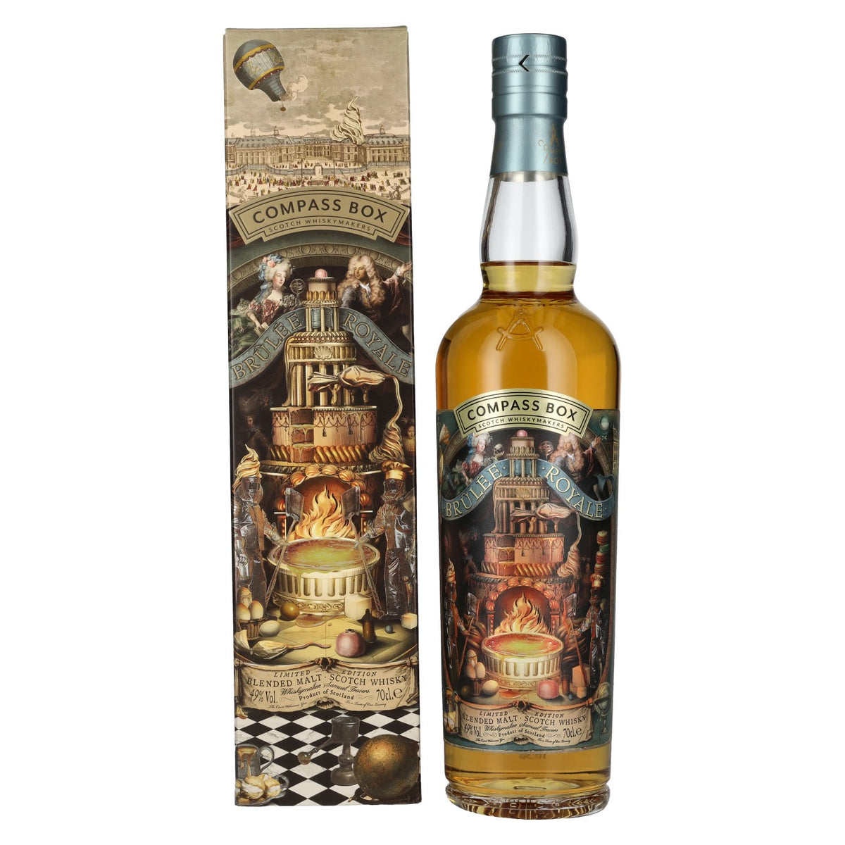 Compass Box BRÛLÉE ROYALE Blended Malt Scotch Whisky 49% Vol. 0,7l en coffret cadeau