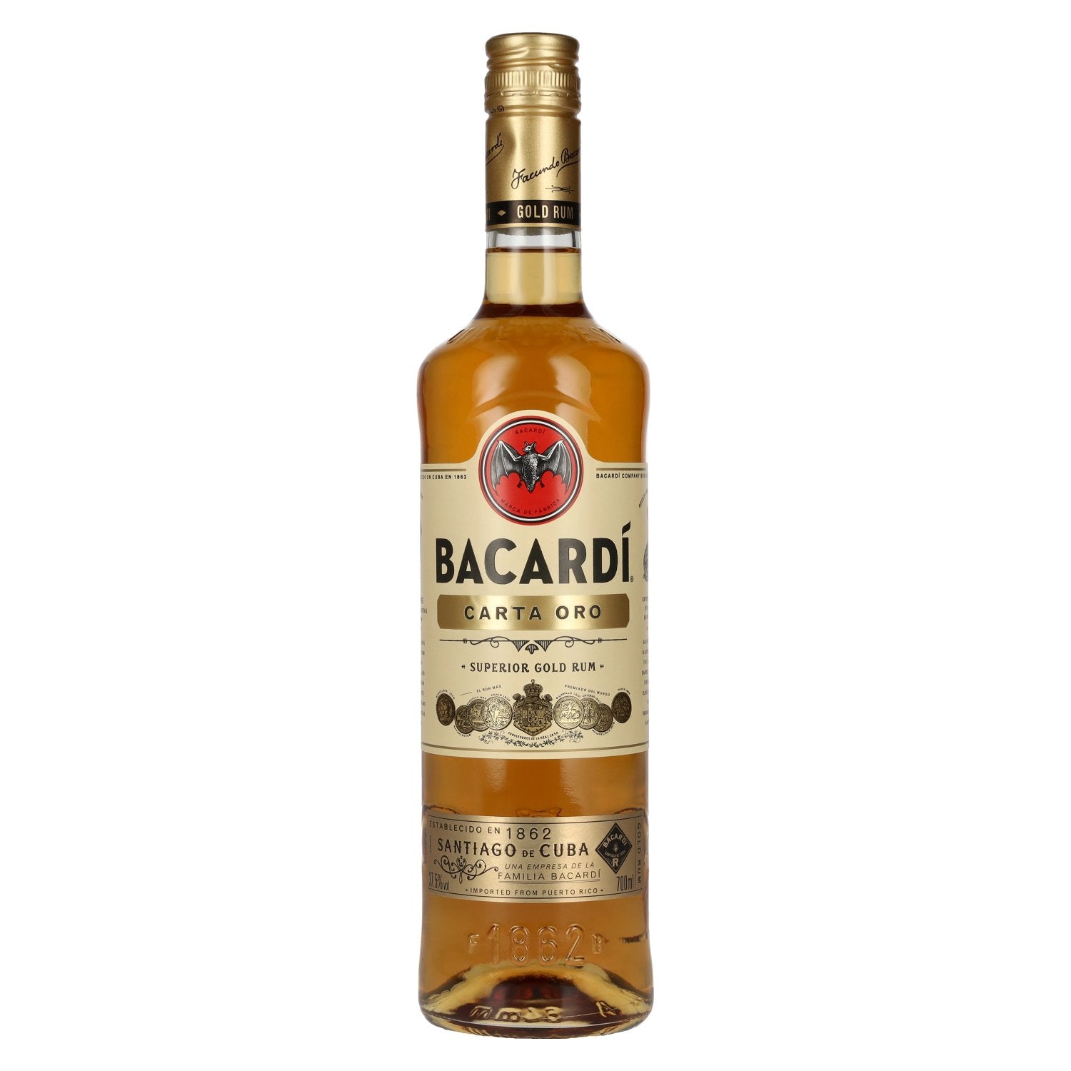 Bacardi Carta Oro 37,5% vol. 0,7l