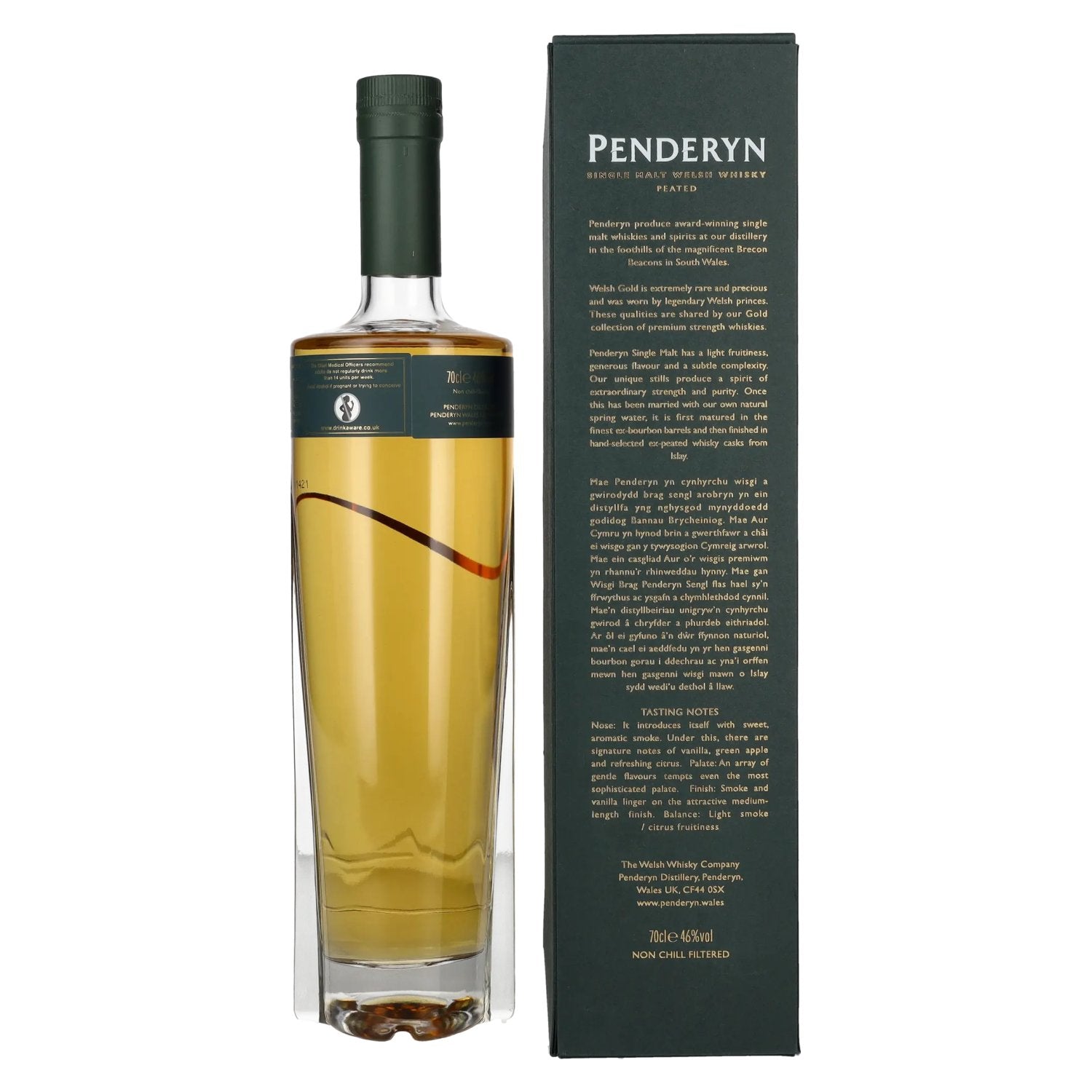 Peated Malts PEATED Single Malt Welsh Whiskey 46% Vol. 0,7l in gift box