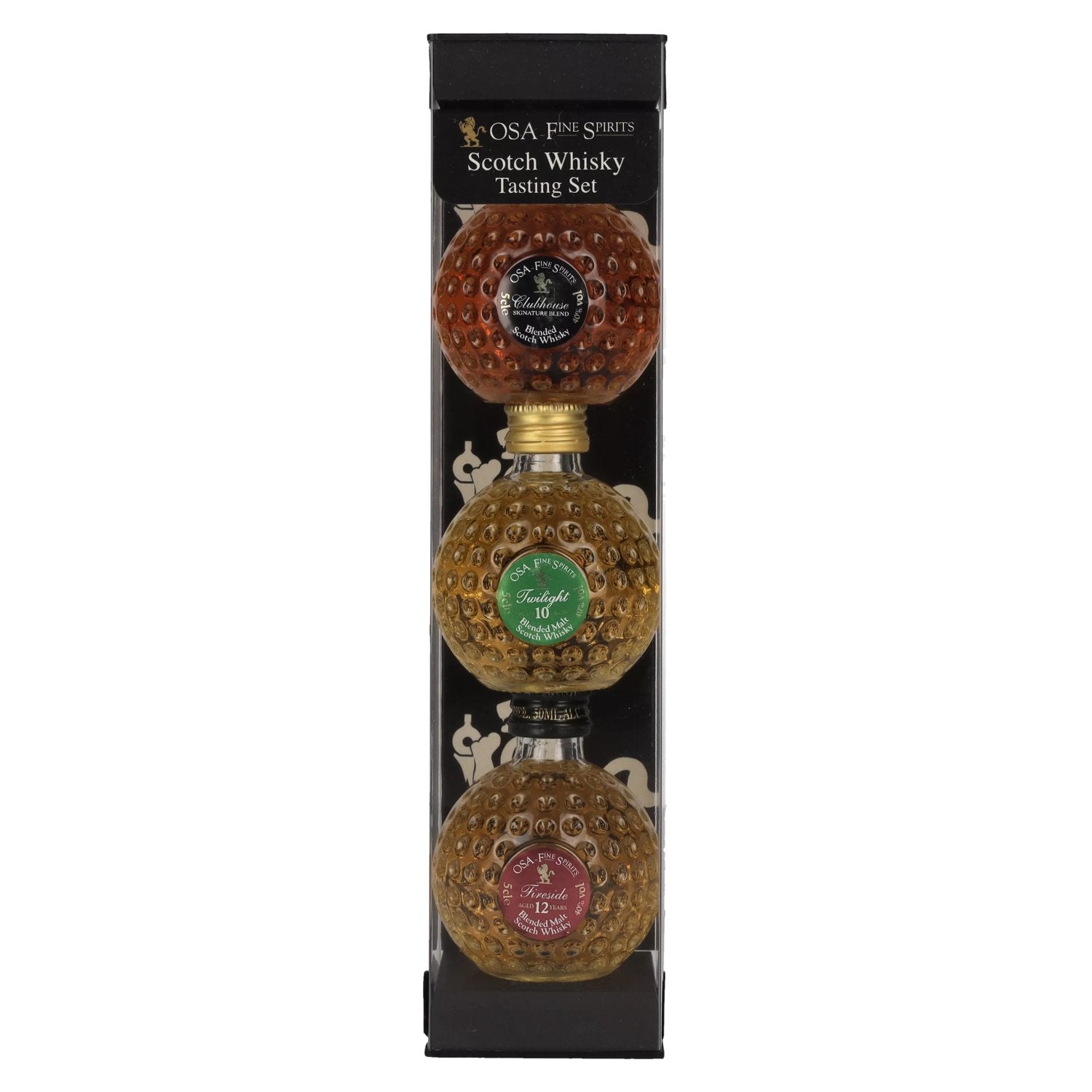 OSA Fine Spirits Blended Bottles Tasting Set 40% Vol. 3x0,05l en boîte cadeau