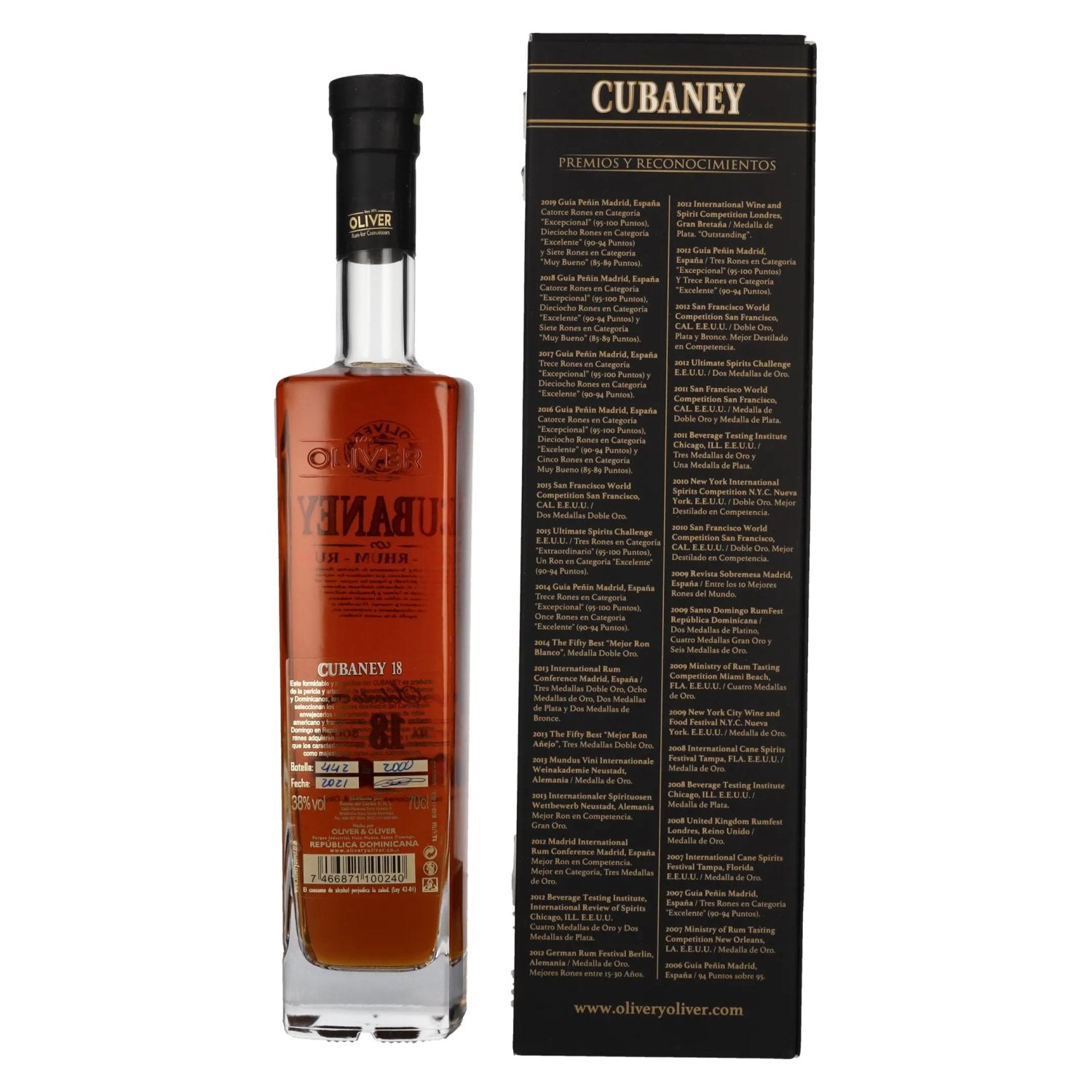 Ron Cubaney SELECTO 18 Sistema Solera 38% Vol. 0,7l in Geschenkbox