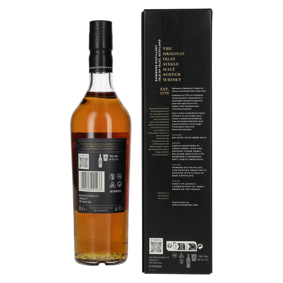 Bowmore 12 Years Old Islay Single Malt 40% Vol. 0,7l in Geschenkbox
