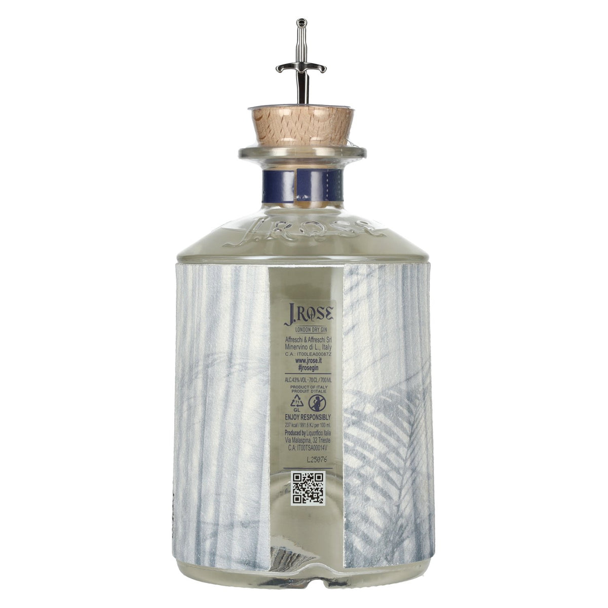 J. Rose London Dry Gin JR06 43% ABV 0.7l