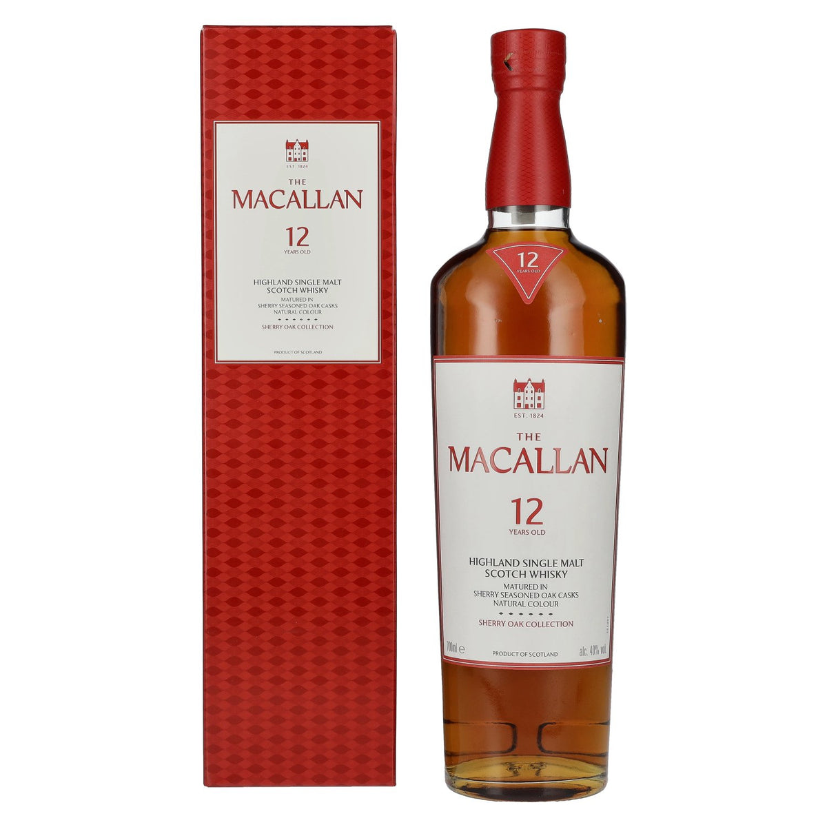 The Macallan 12 Years Old SHERRY OAK CASK 40% Vol. 0,7l in gift box