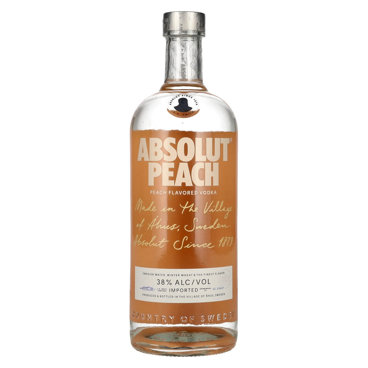 Absolut Peach Flavoured Vodka 38% Vol. 1l
