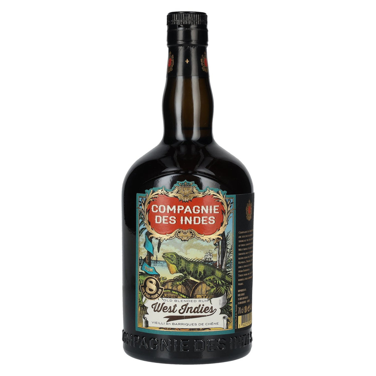 Compagnie des Indes WEST INDIES 8-Year-Old Blended Rum 40% ABV 0.7l