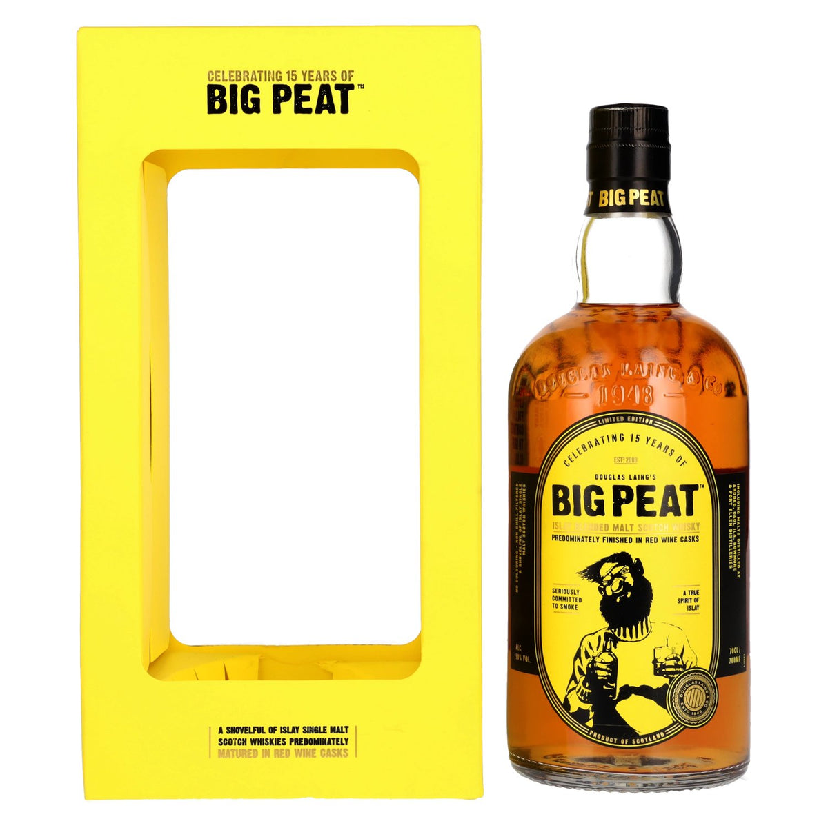 Douglas Laing BIG PEAT Islay Blended Malt Scotch 15th Anniversary Edition 50% Vol. 0,7l in gift box