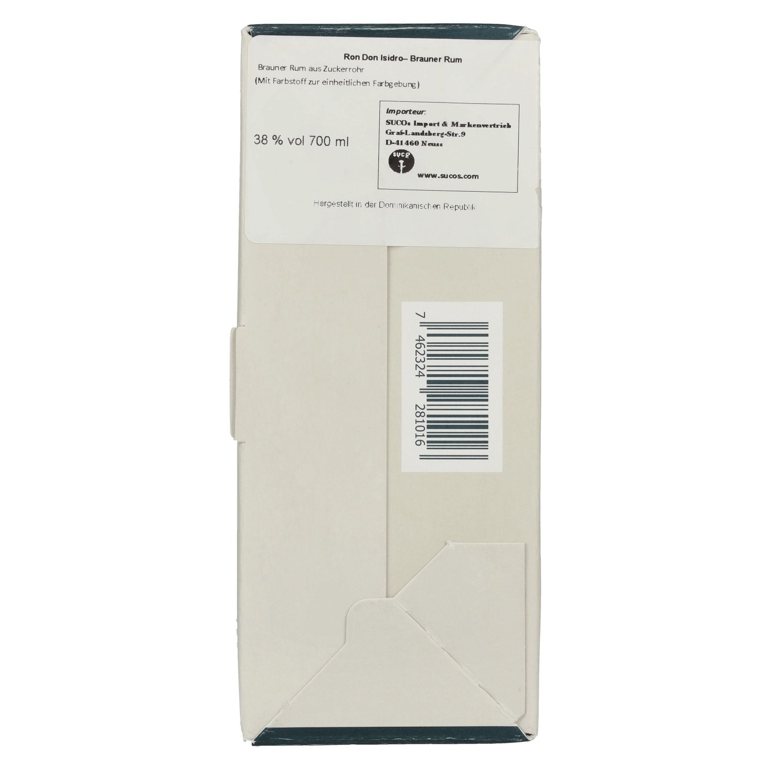 Don Isidro Selección Familiar Ron Dominicano 38% vol. 0,7l en coffret cadeau