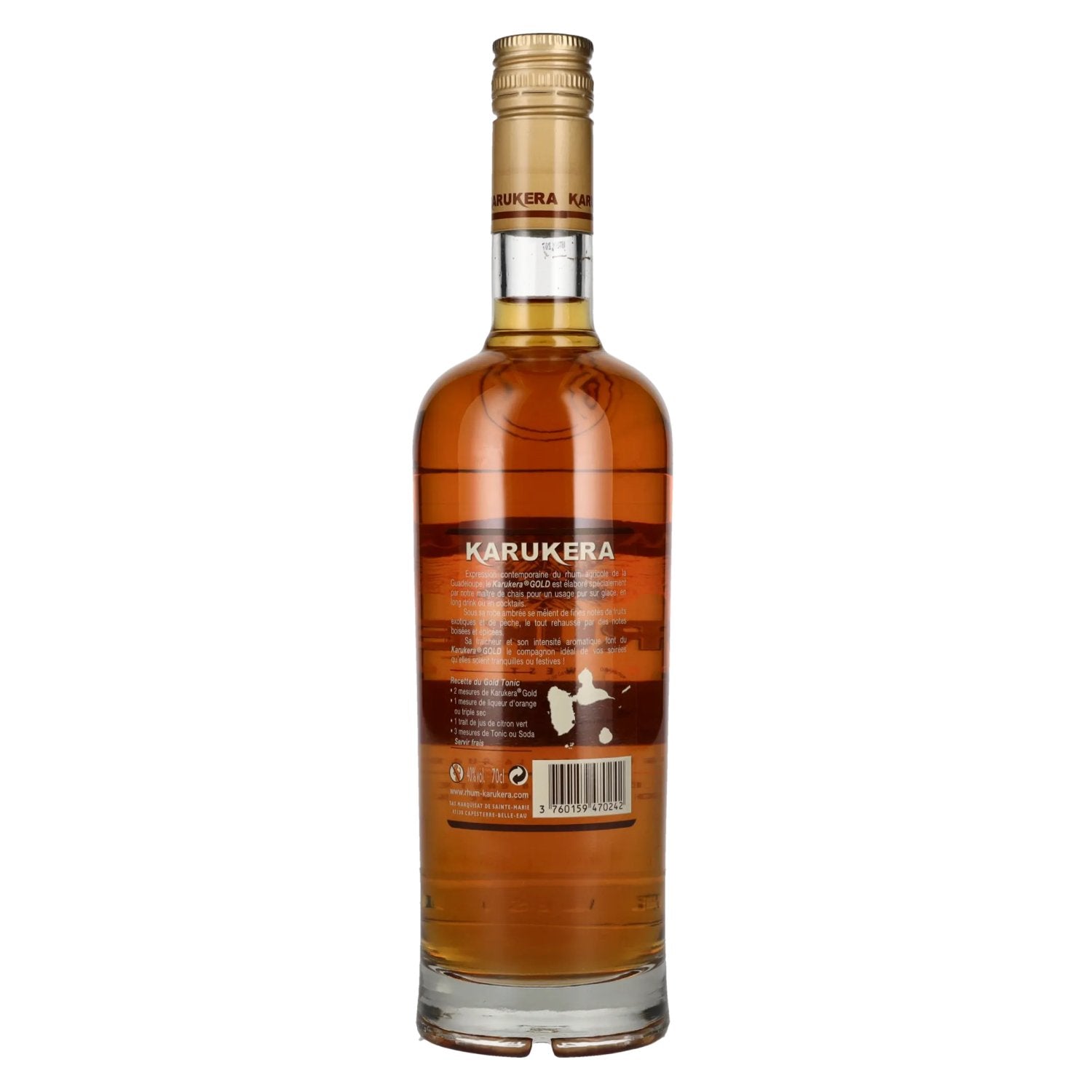 Karukera Gold Premium Rum 40% Vol. 0,7l