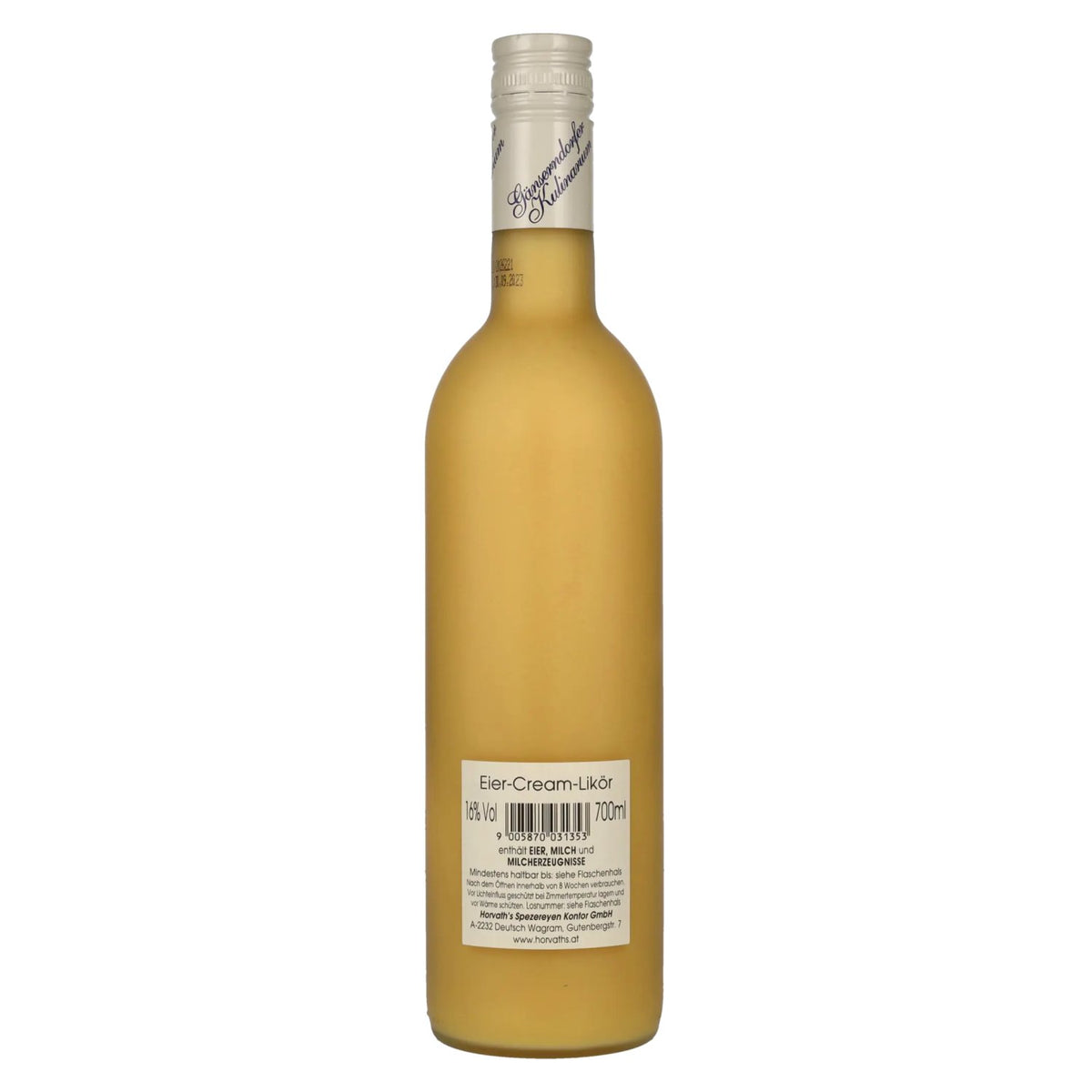 Gänserndorfer Kulinarium egg cream liqueur with bourbon vanilla 16% vol. 0.7l