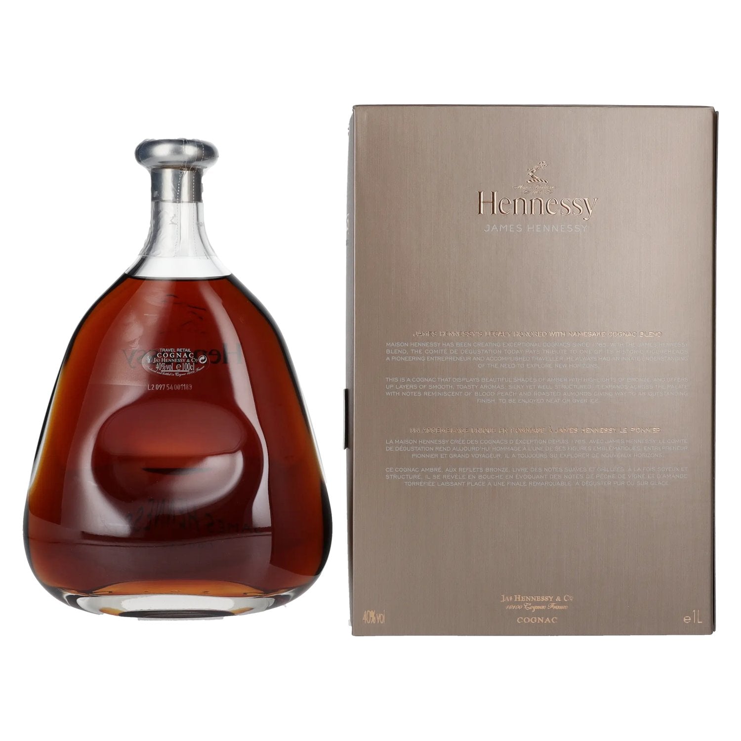 Hennessy JAMES HENNESSY Cognac 40% Vol. 1l in gift box