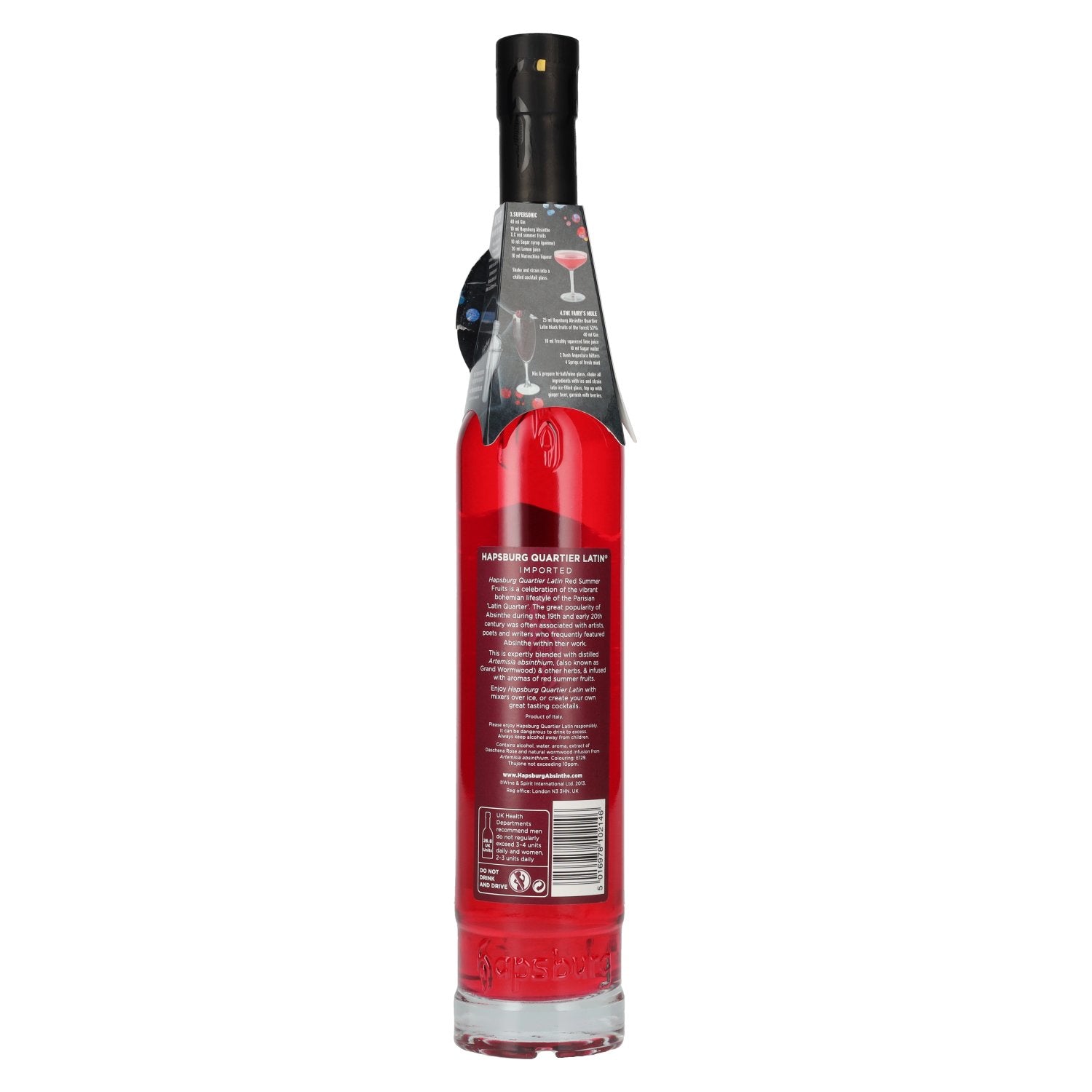 Hapsburg Absinthe QUARTIER LATIN Flavoured with Red Summer Fruits 53,5% Vol. 0,5l