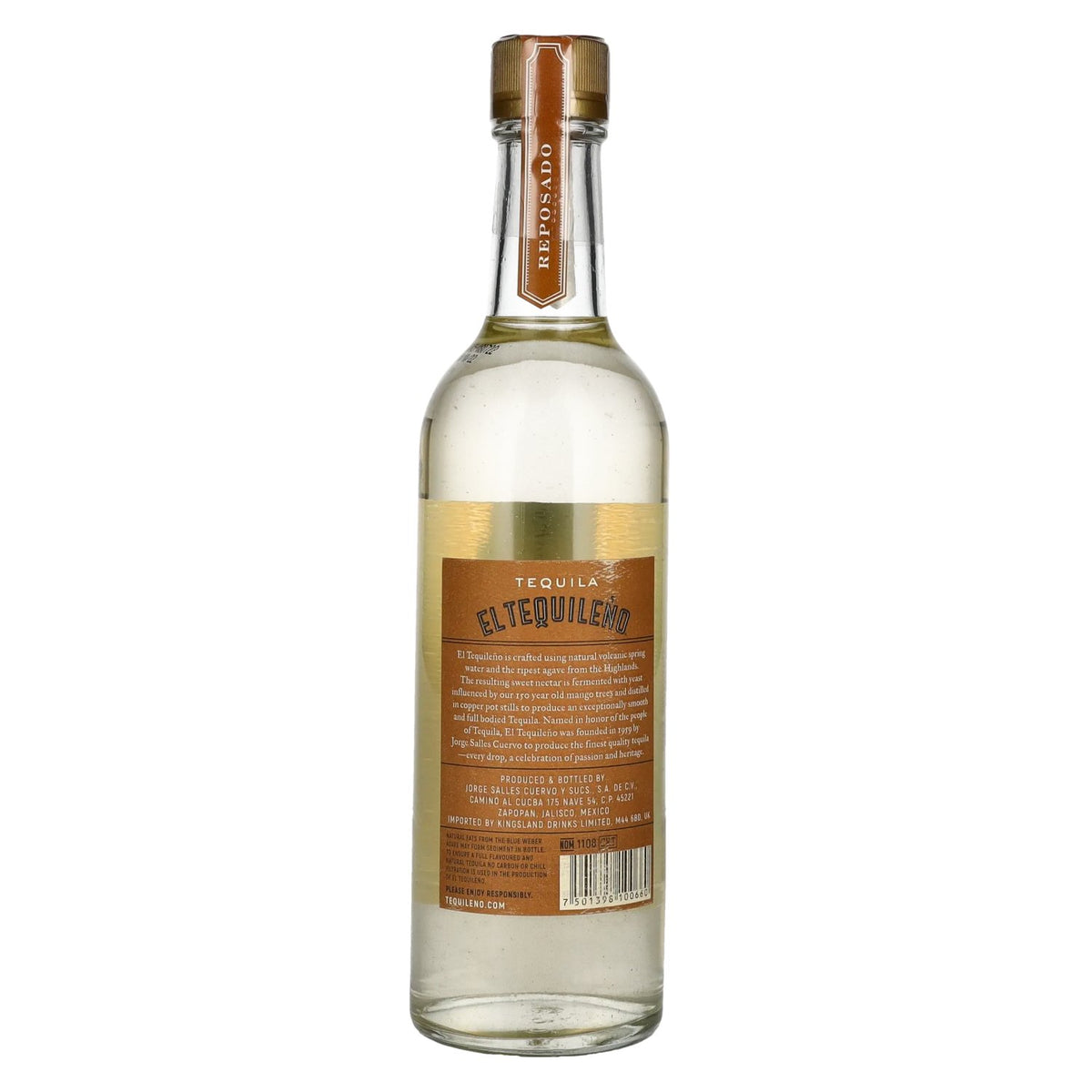 El Tequileño Reposado 100% Agave 38% Vol. 0,5l