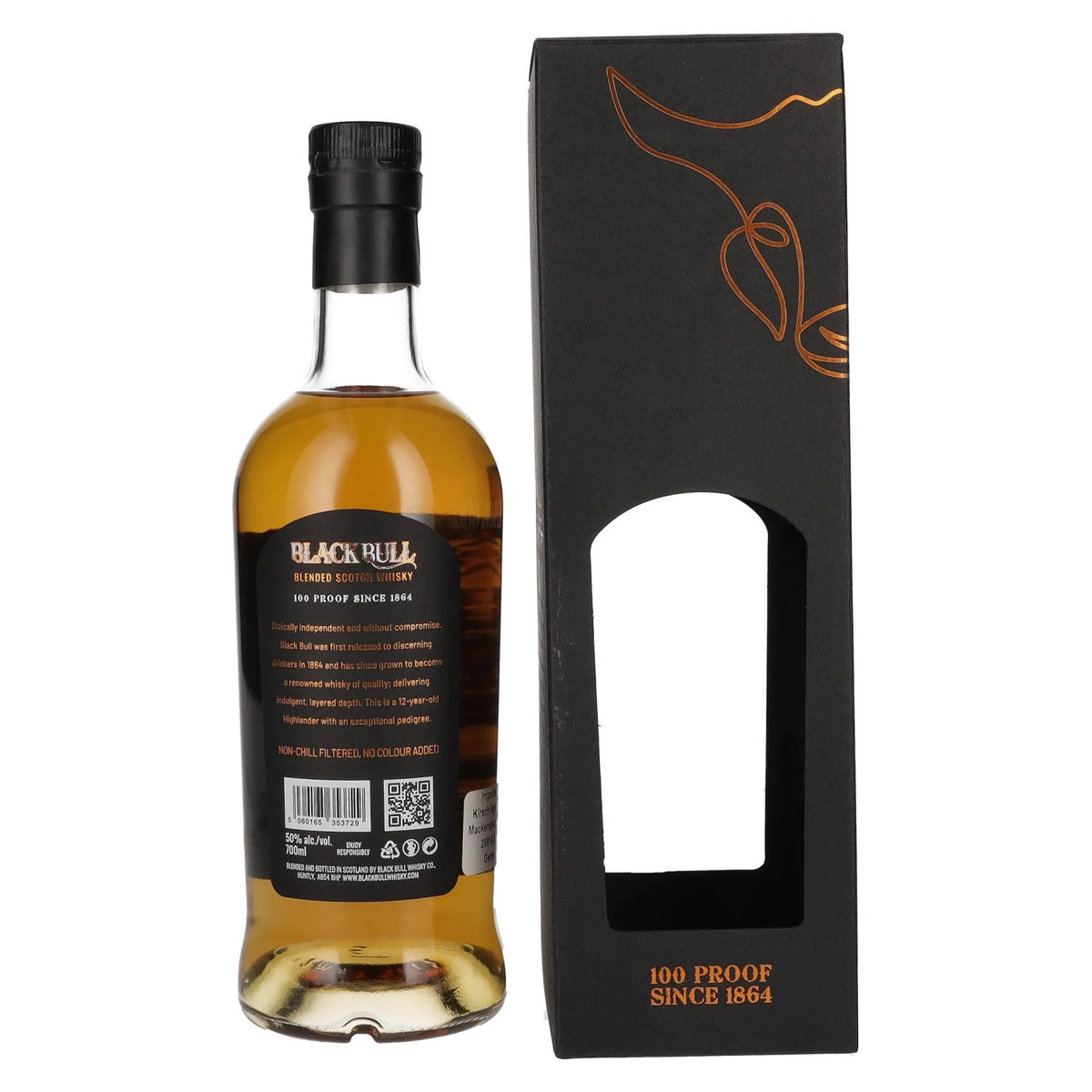 Duncan Taylor Black Bull 12 Years Old Blended Scotch Whisky 50% Vol. 0,7l en boîte cadeau