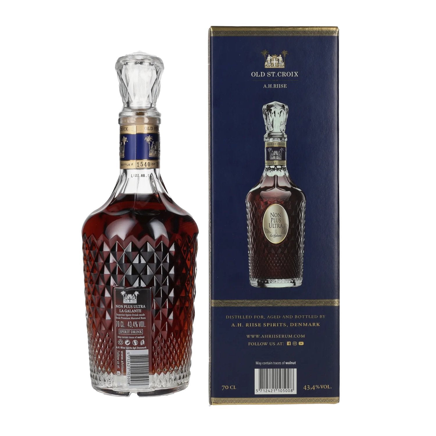 Old St. Croix A.H. Riise NON PLUS ULTRA La Galante 43,4% Vol. 0,7l in Geschenkbox