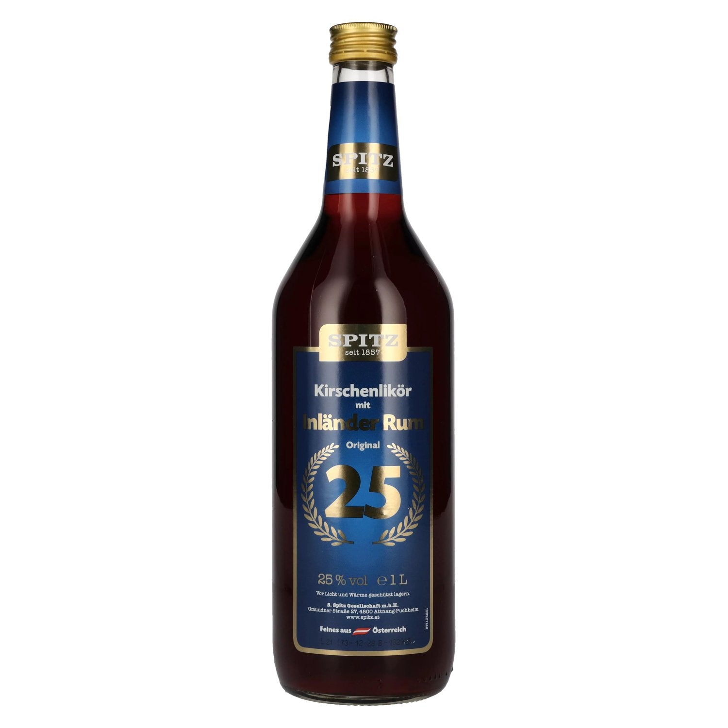 Spitz Liqueur de cerises au rhum indigène 25% vol. 1l