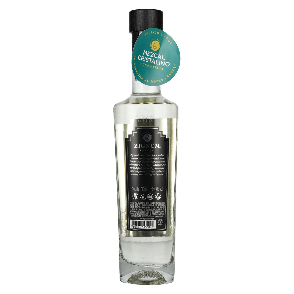 Zignum Mezcal Añejo Cristalino 100 % agave angustifolia AOP 40 % vol. 0,7 l