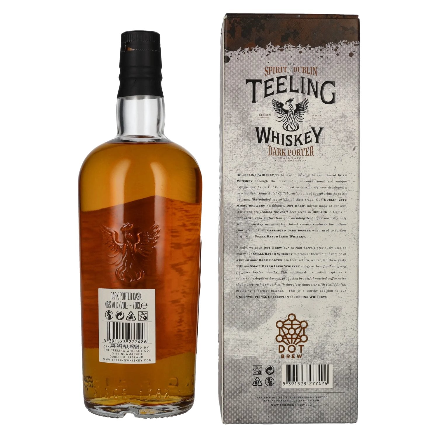 Teeling Whiskey DARK PORTER Small Batch Collaboration 46% vol. 0,7l en coffret cadeau