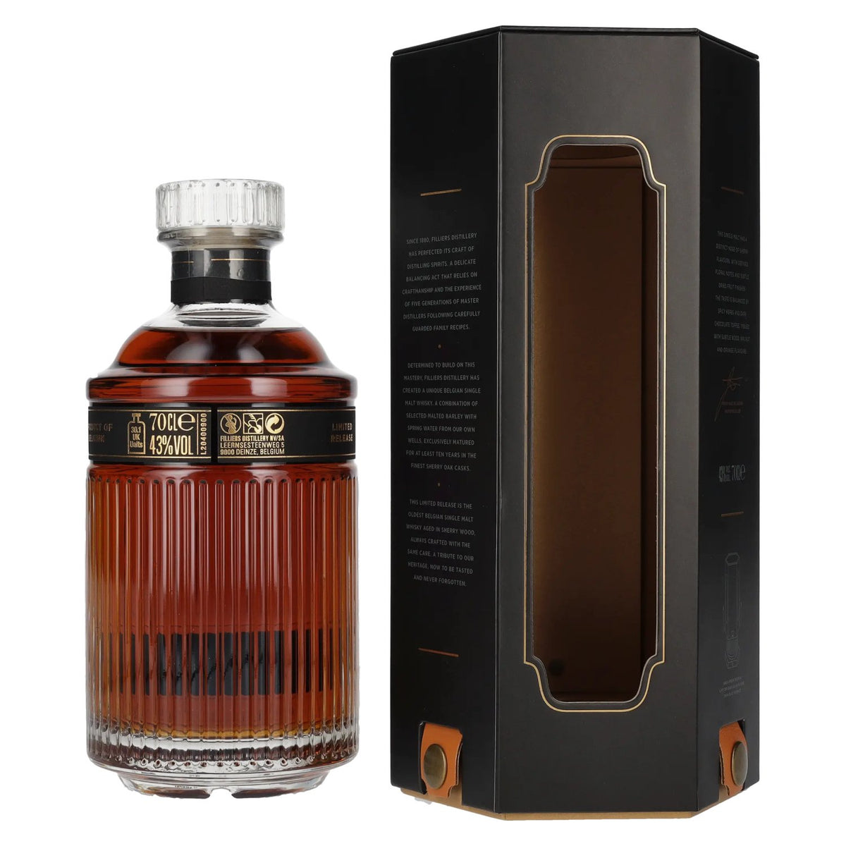 Filliers 10 Year Old Belgian Single Malt Whisky 43% Vol. 0,7l in gift box