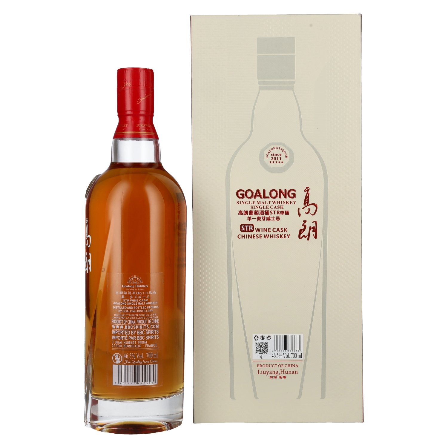 Goalong Single Malt STR WINE CASK Chinese Whisky 46,5% Vol. 0,7l in gift box