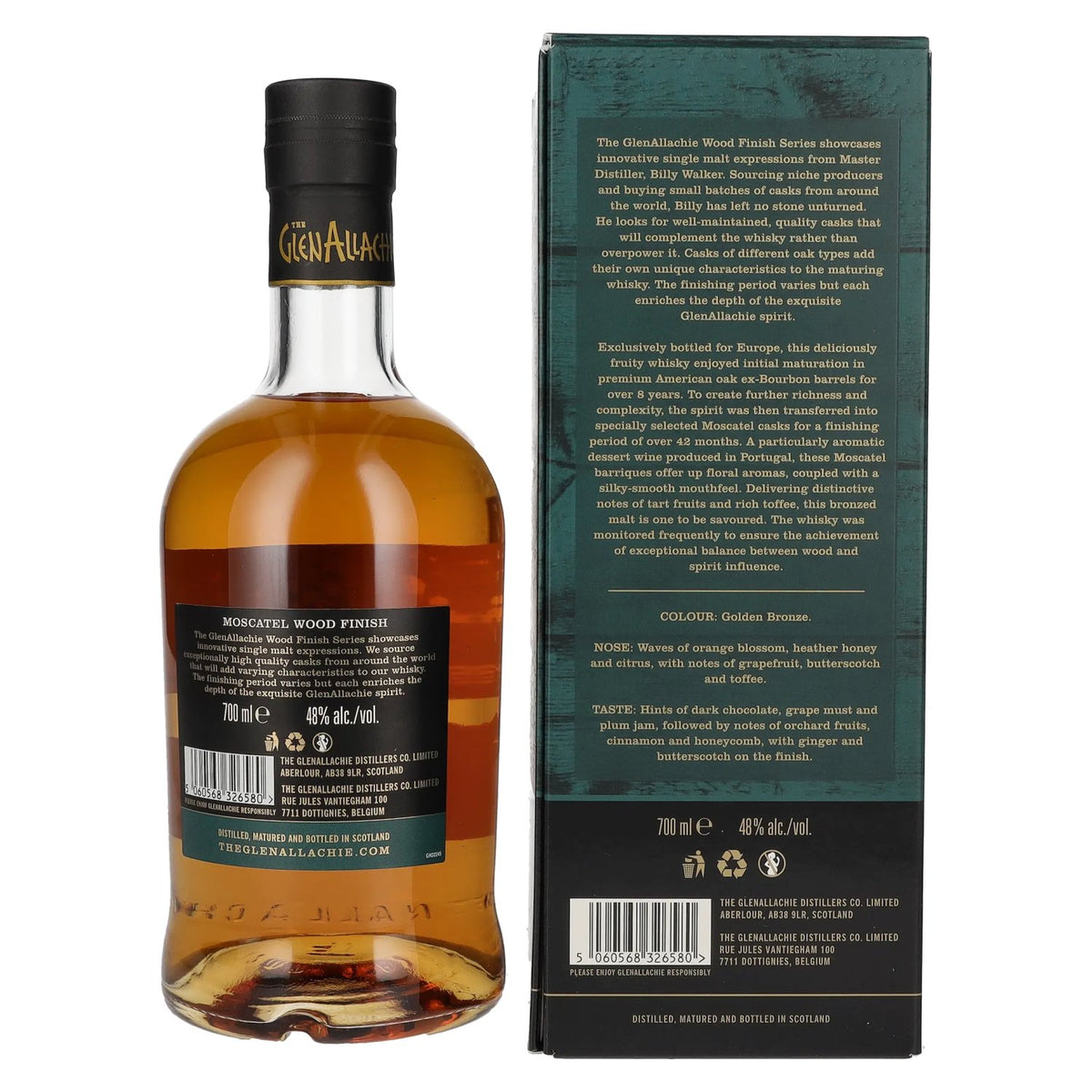 The GlenAllachie 12 Years Old MOSCATEL WOOD FINISH 48% Vol. 0,7l in Geschenkbox