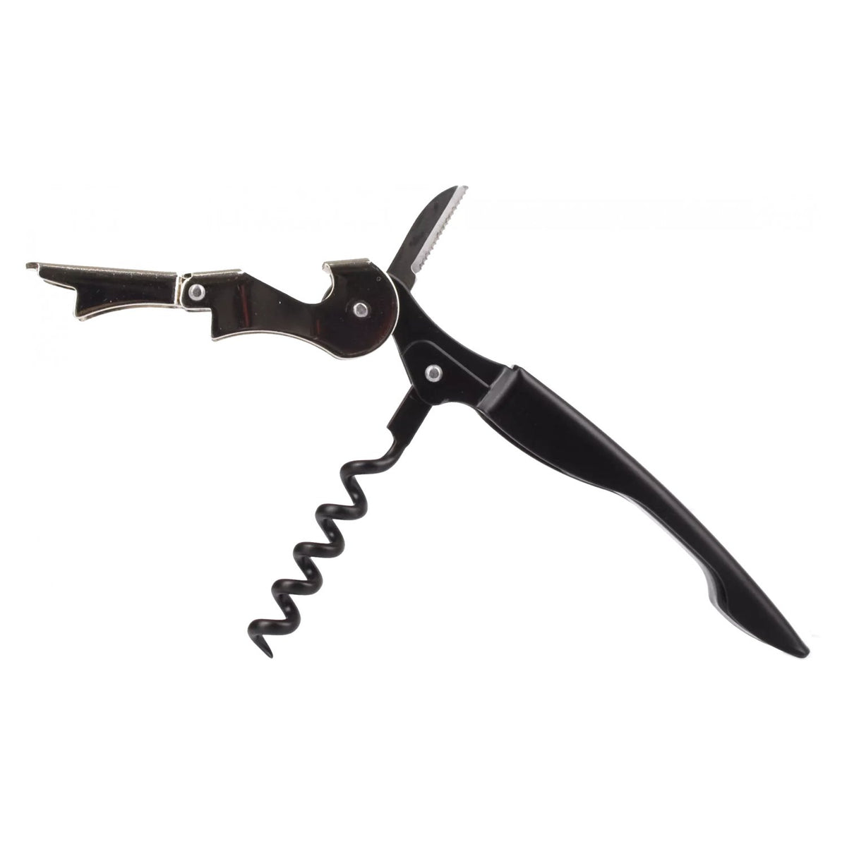 Waiter's knife, black, 1 piece