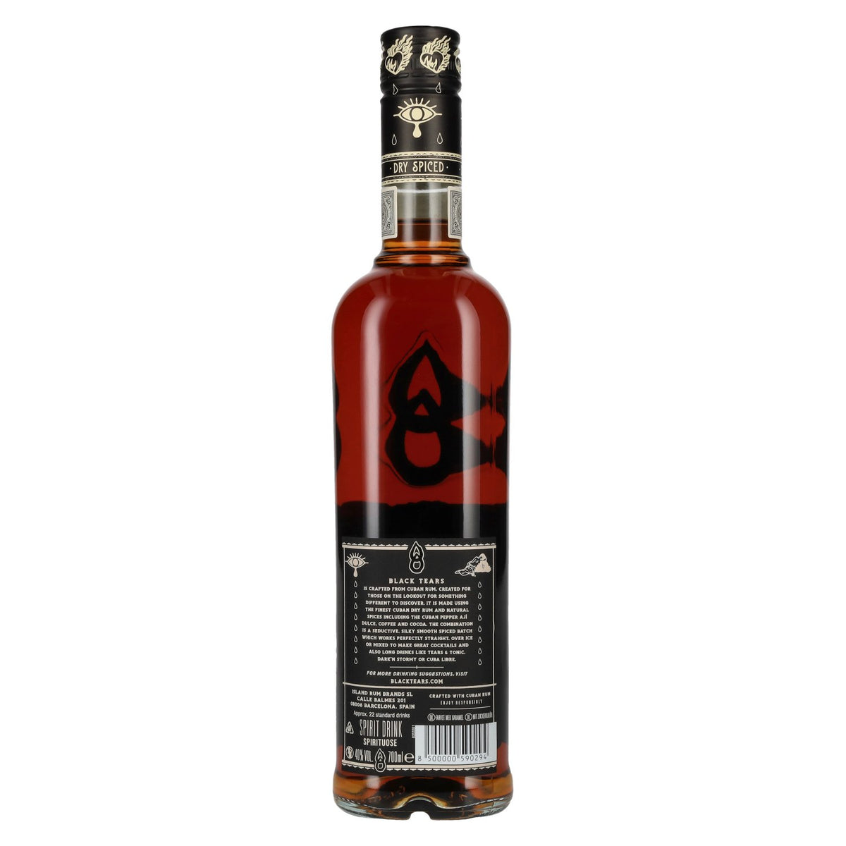 Black Tears Dry Spiced Spirit Drink 40% Vol. 0,7l