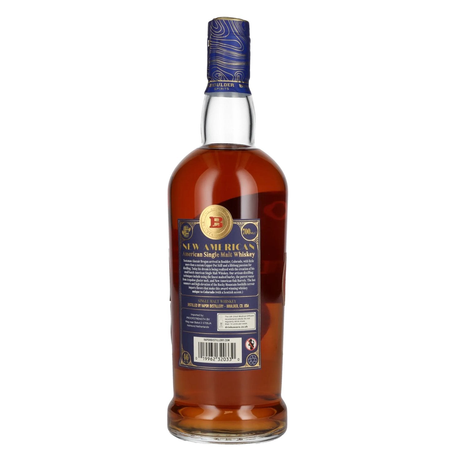 Boulder Spirits American Single Malt AMERICAN OAK Whiskey 46% vol. 0,7l