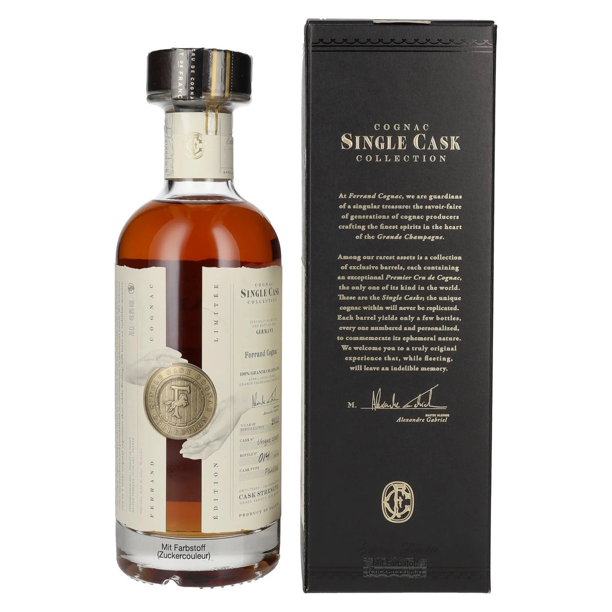Cognac Ferrand SINGLE CASK Collection Vintage 2012 49,8% Vol. 0,7l in gift box
