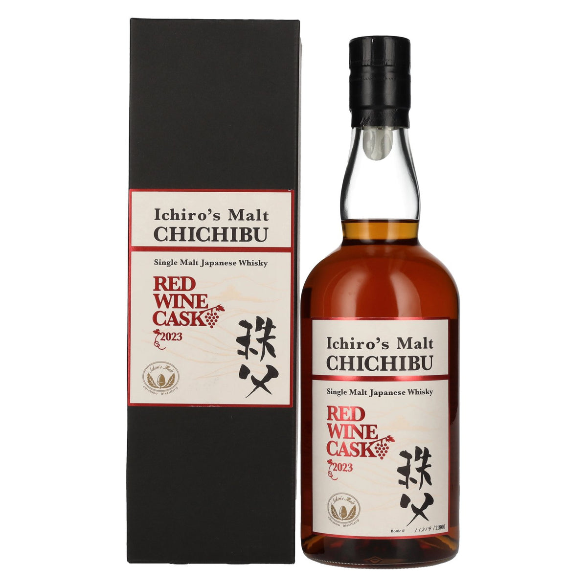 Chichibu Ichiro’s Single Malt Red Wine Cask Japanese Whisky 2023 50.5% ABV 0.7l in a gift box