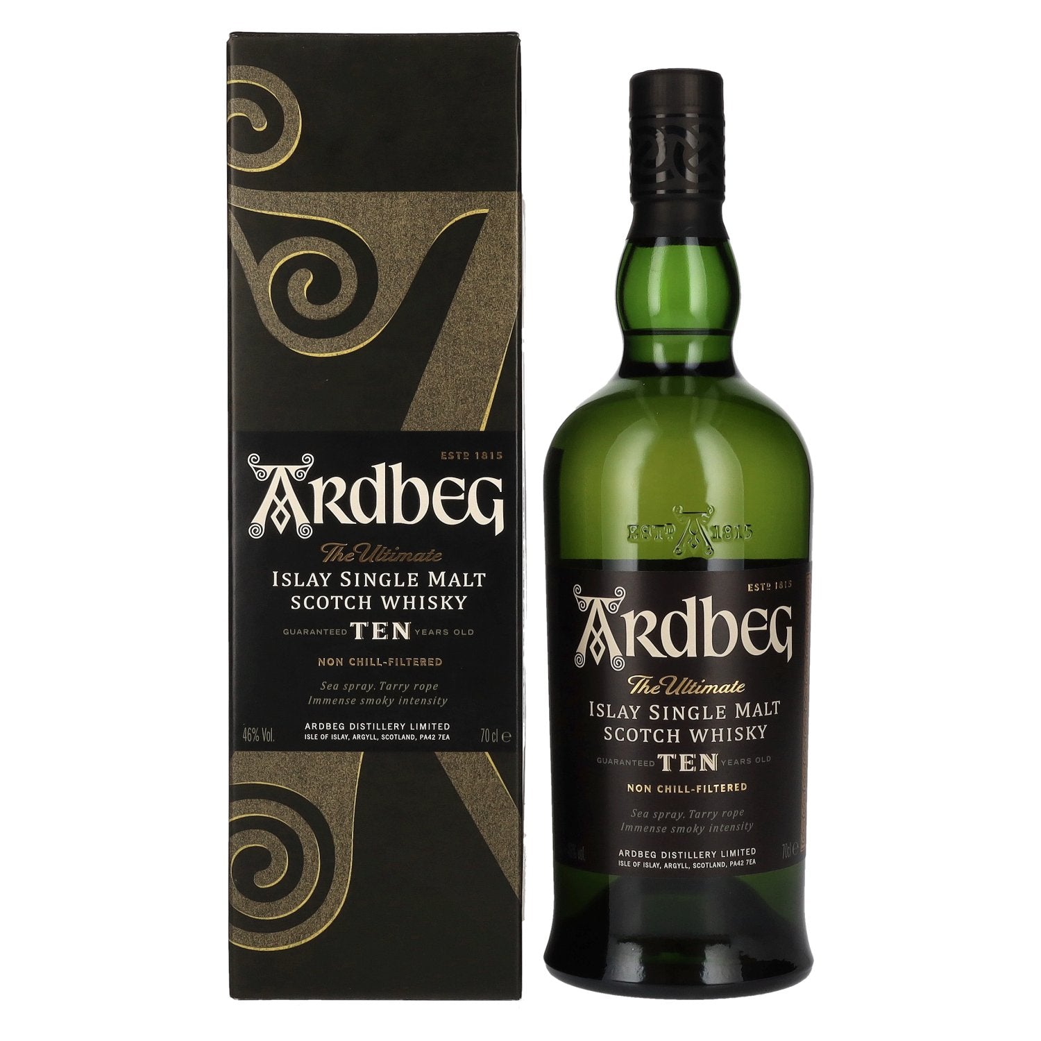 Ardbeg TEN Years Old Islay Single Malt 46% Vol. 0,7l en boîte cadeau