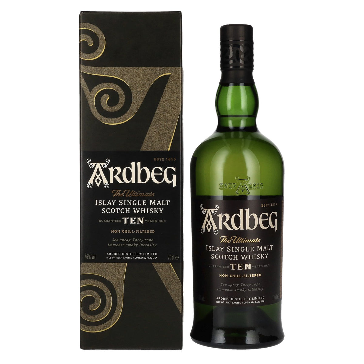 Ardbeg TEN Years Old Islay Single Malt 46% Vol. 0,7l in gift box
