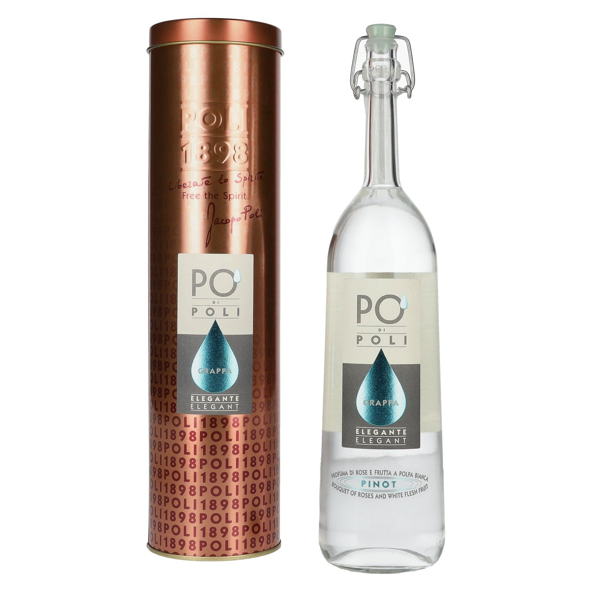 Poli Po' Di Poli Grappa Elegante 40% Vol. 0,7l en Tinbox