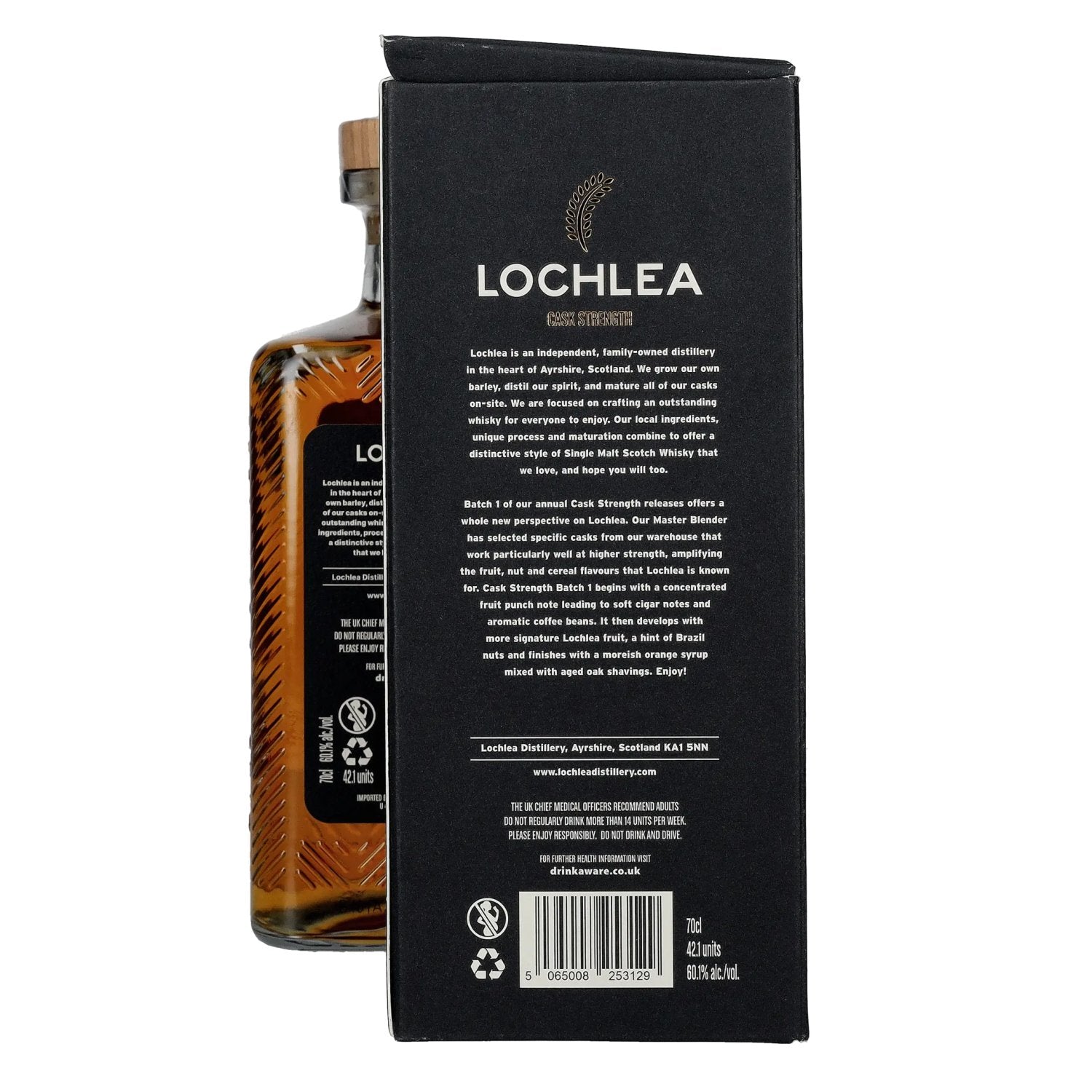 Lochlea CASK STRENGTH Single Malt Whisky Batch 1 60,1% Vol. 0,7l in Geschenkbox
