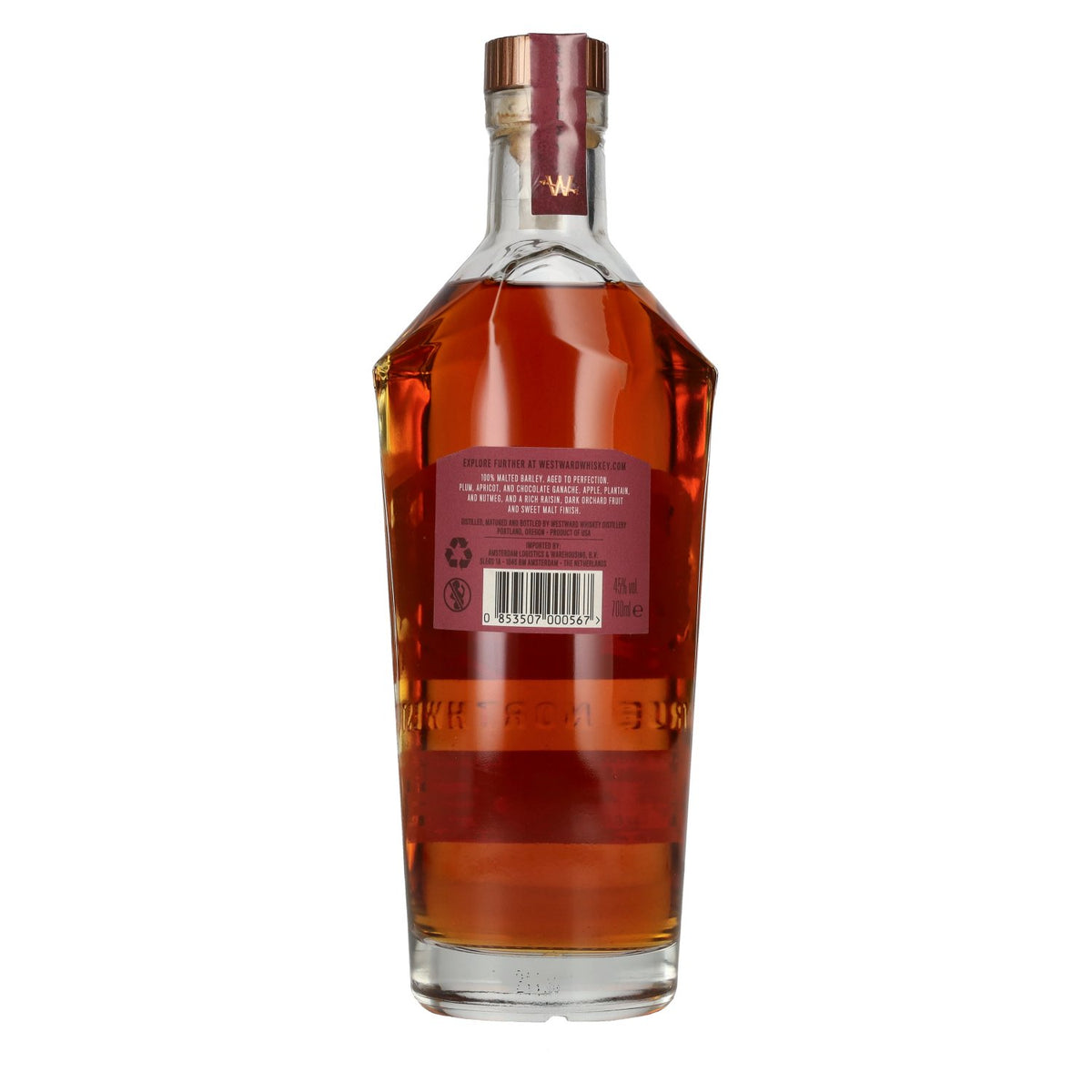 Westward American Single Malt Whiskey Pinot Noir Cask 45% vol. 0,7l