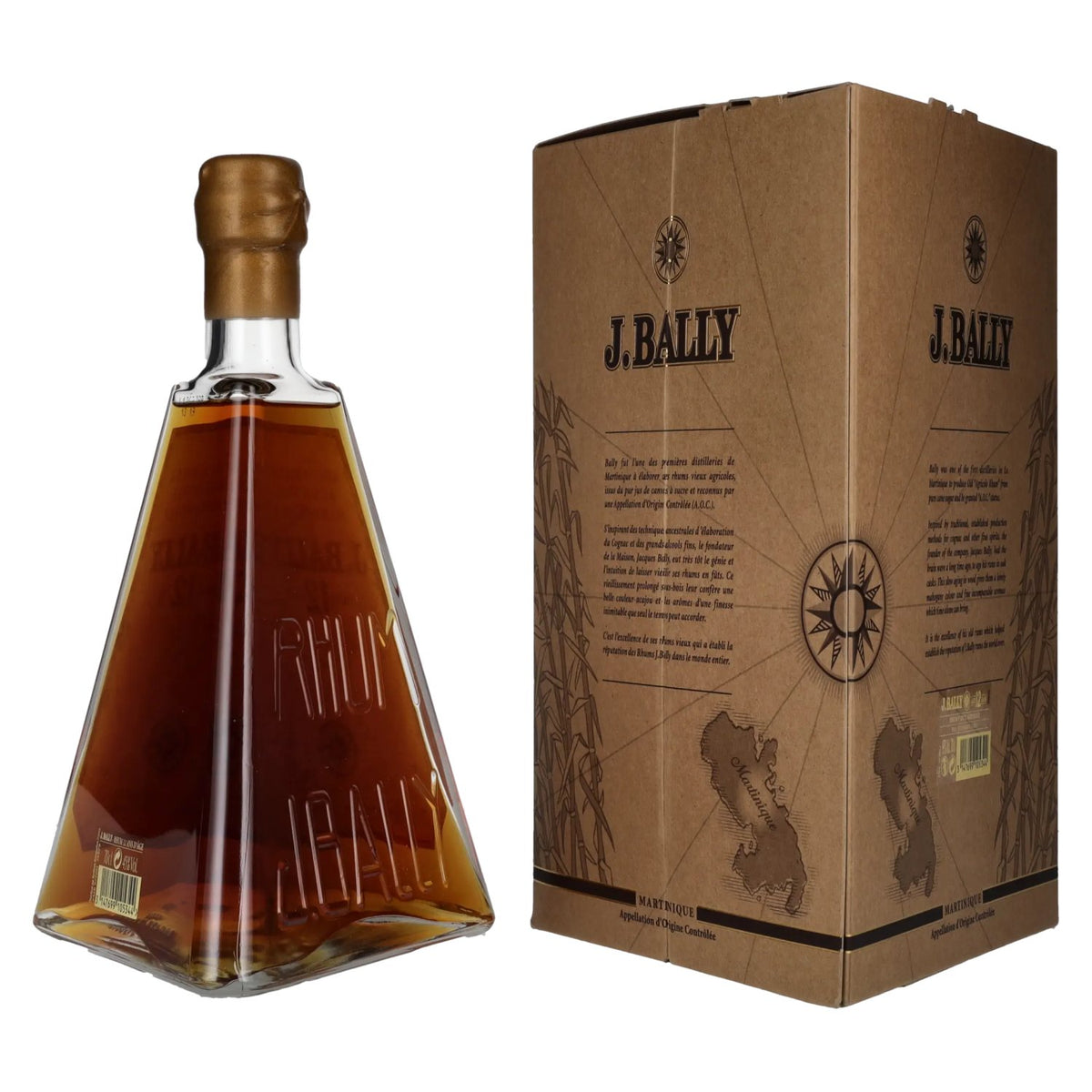 J. Bally Rhum Vieux Agricole Martinique 12 Ans D'Âge 45% vol. 0,7l en coffret cadeau