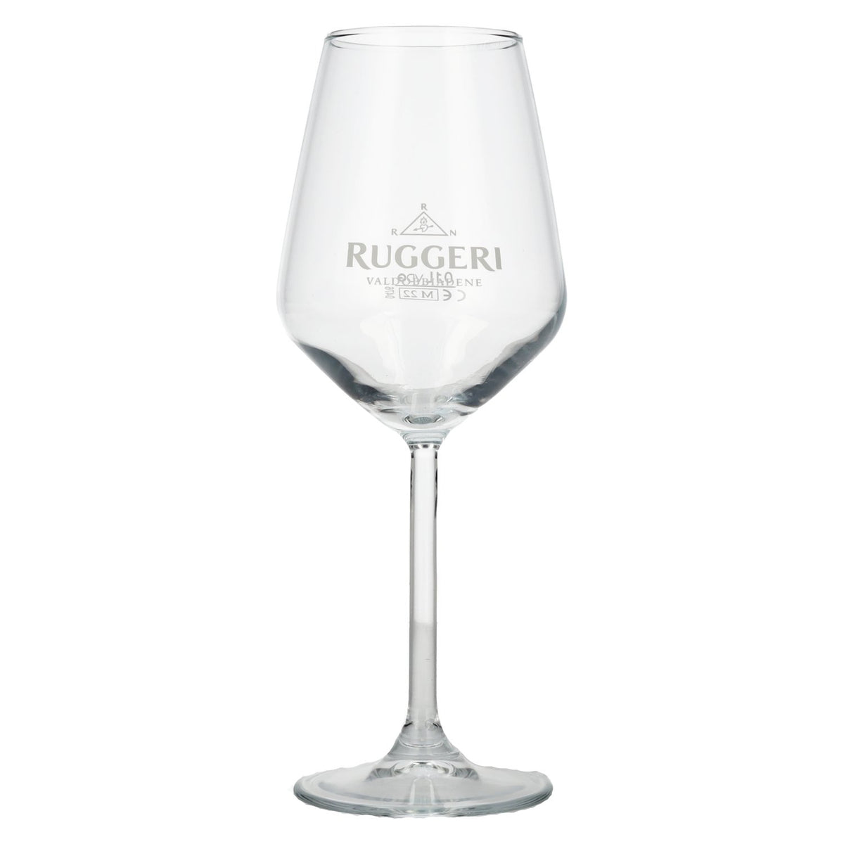 Ruggeri Argeo Prosecco stemmed glass with calibration mark