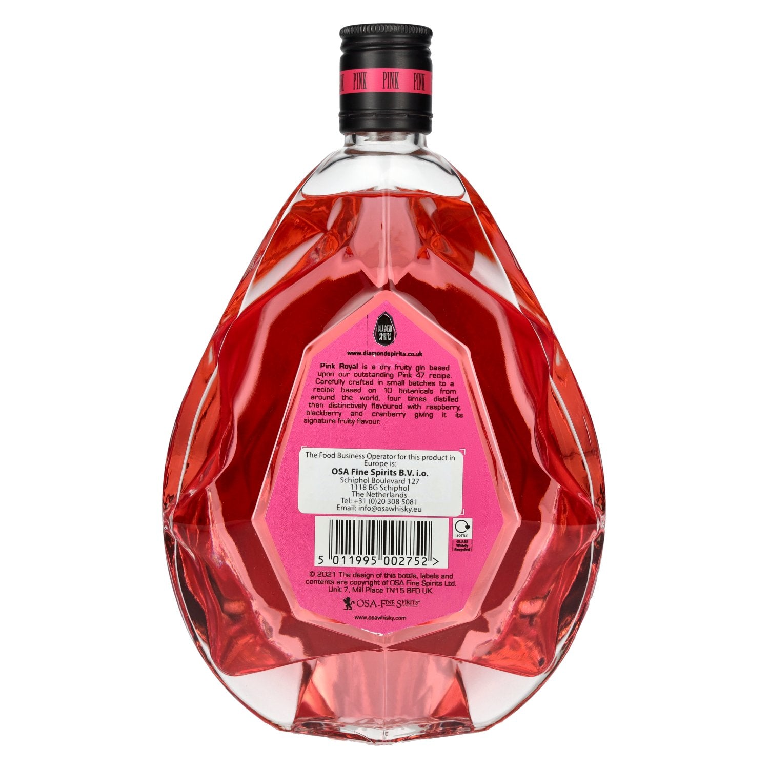 Pink Royal Dry Gin 40% vol. 0,7l