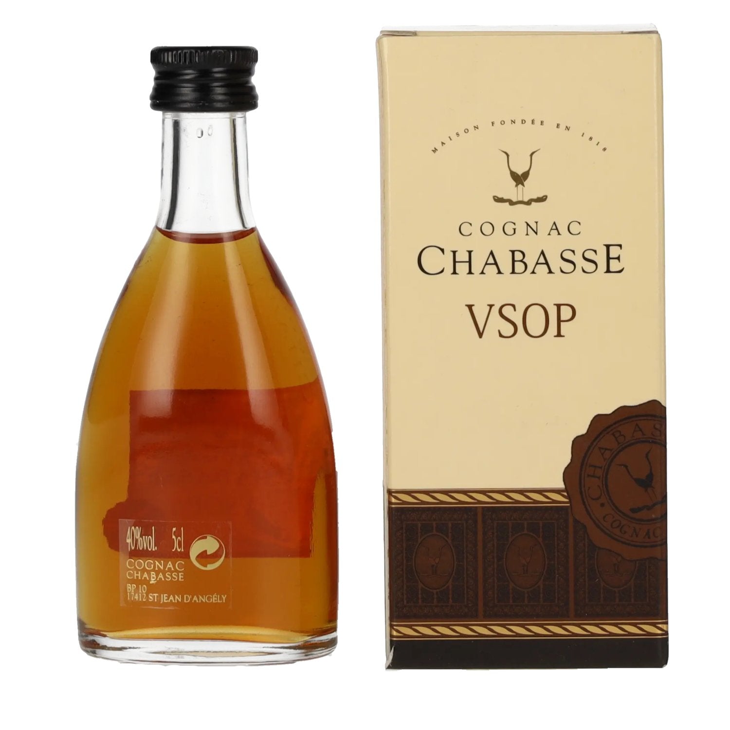 Chabasse VSOP Cognac 40% Vol. 0,05l in gift box