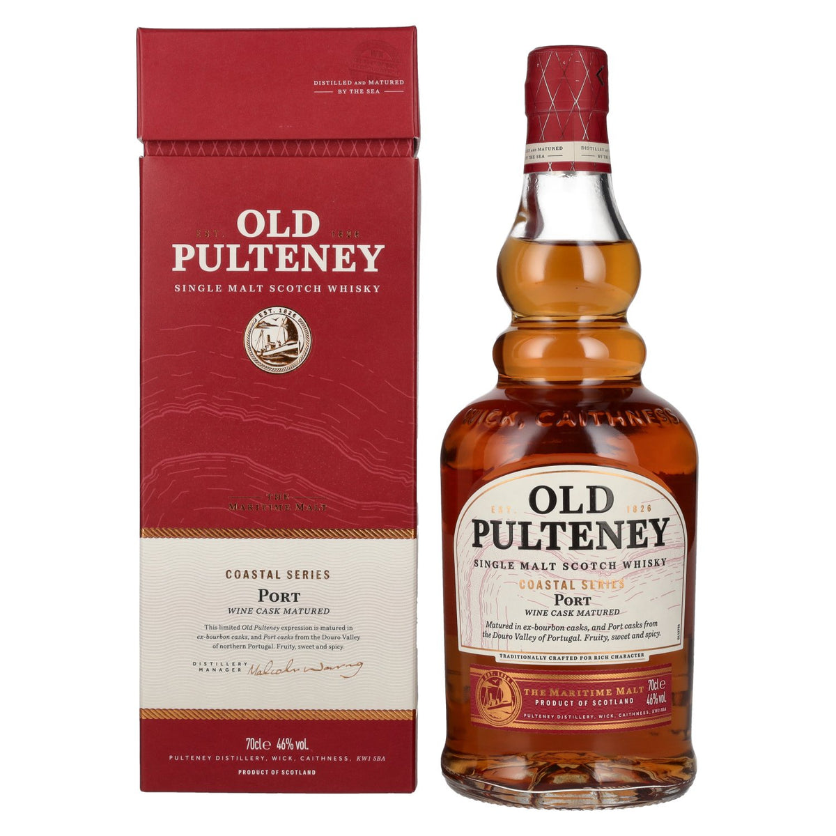 Old Pulteney Coastal Series PORT 46% Vol. 0,7l in gift box