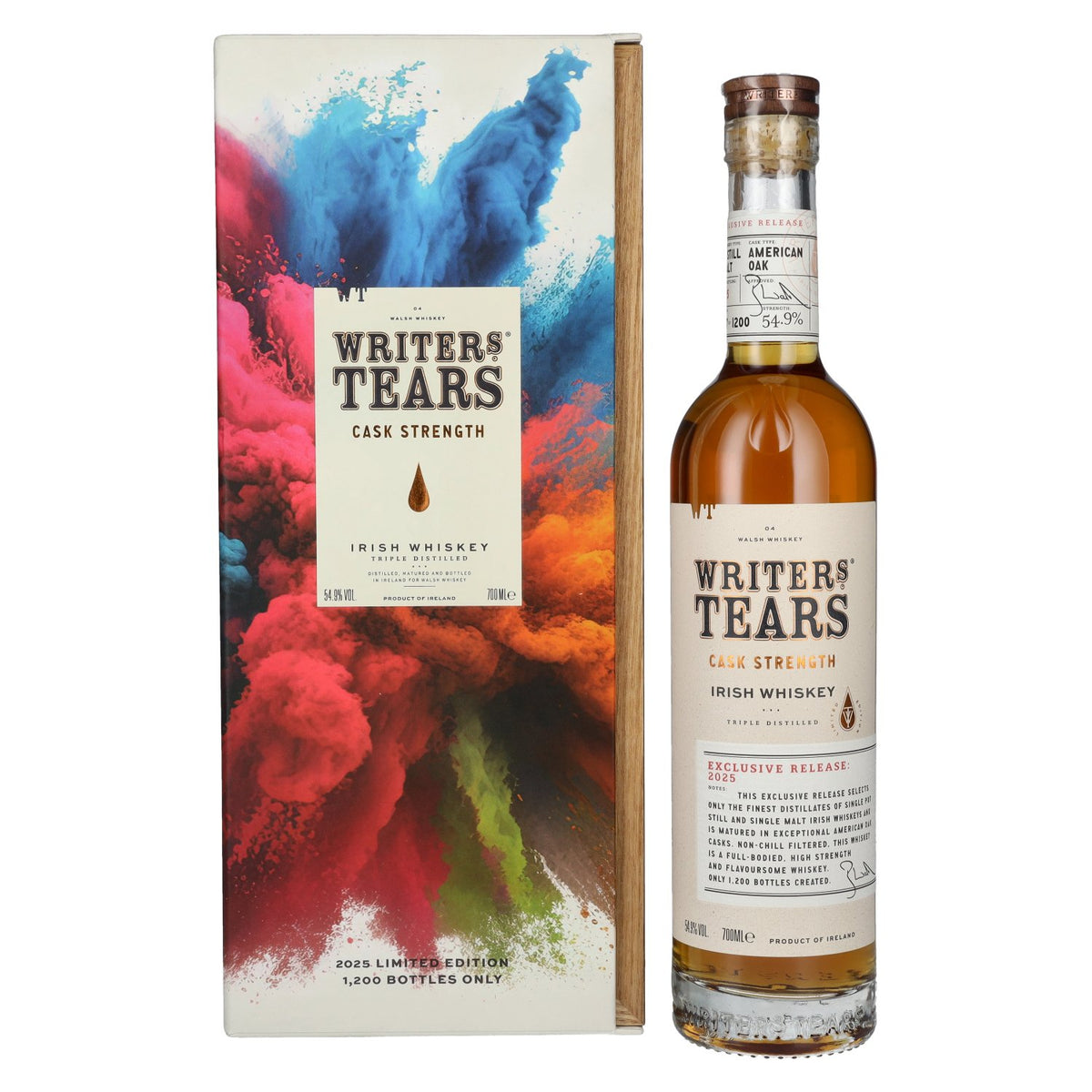 Writer's Tears CASK STRENGTH Irish Whiskey Exclusive Release 2025 54,9% vol. 0,7l en boîte cadeau