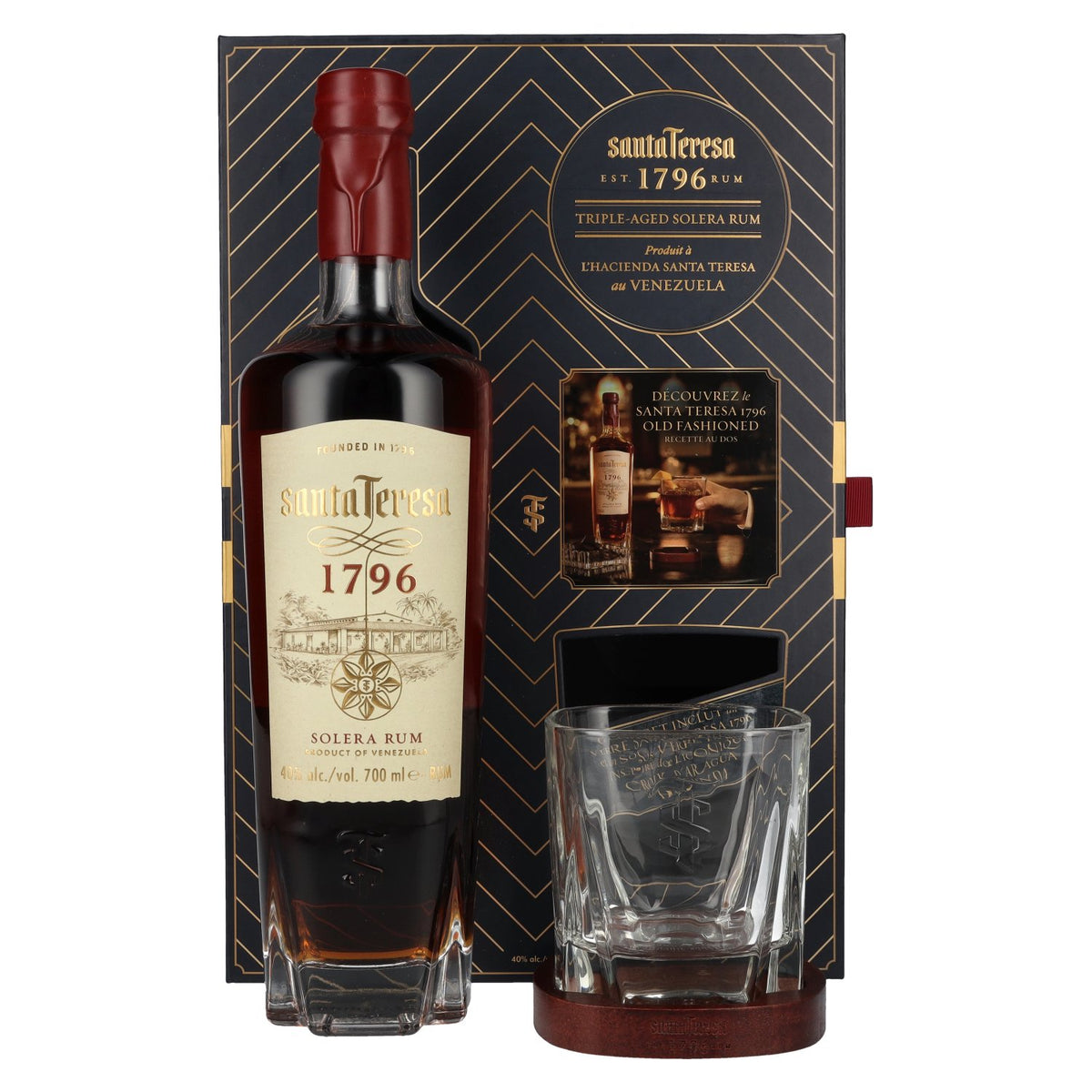 Santa Teresa 1796 Solera Rum 40% Vol. 0,7l in Geschenkbox mit Glas