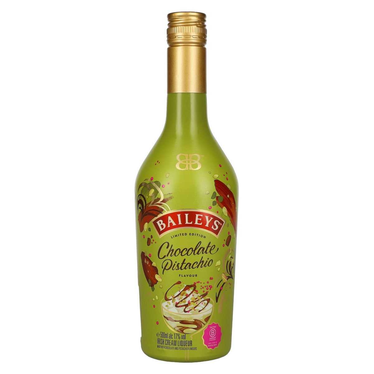 Liqueur Baileys au chocolat et à la pistache, édition limitée, 17 % vol., 0,5 l