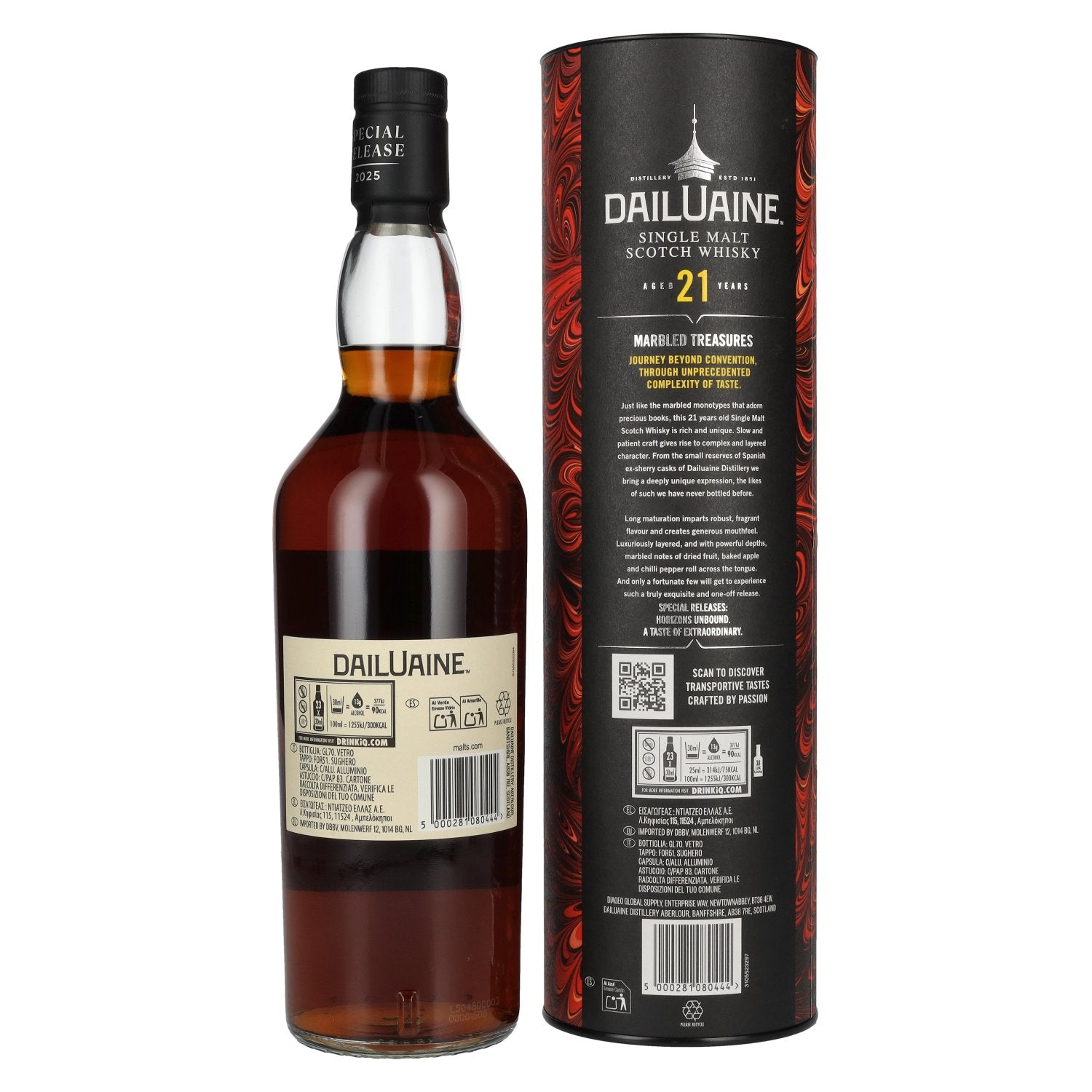 Dailuaine 21 Years Old MARBLED TREASURES Single Malt Special Release 2025 54,3% Vol. 0,7l in gift box