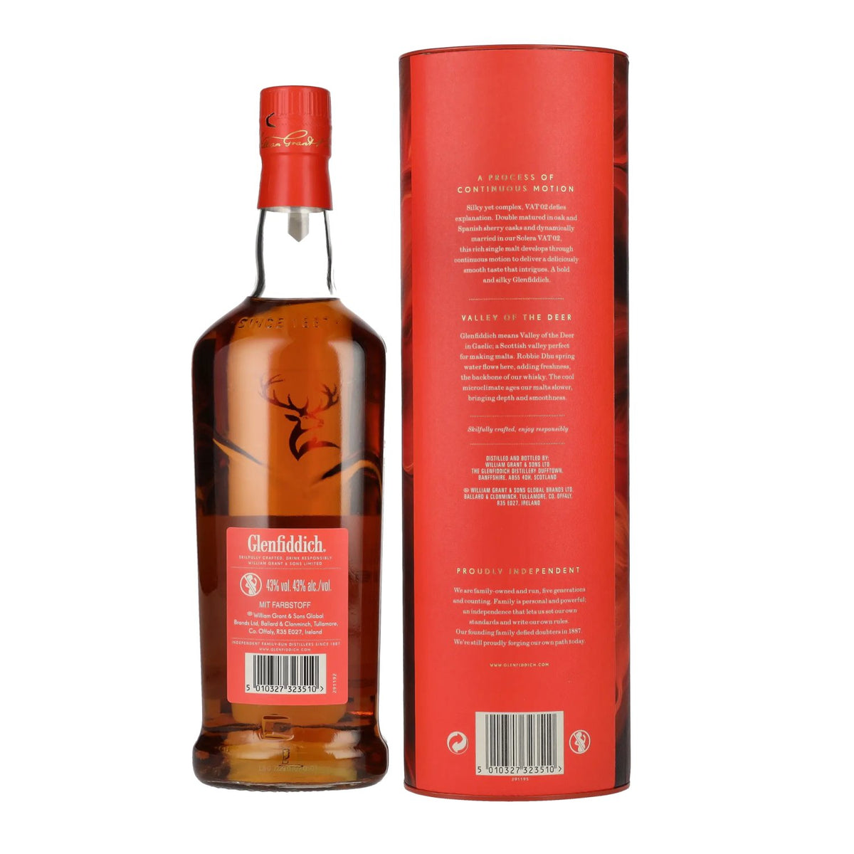 Glenfiddich Perpetual Collection VAT 02 Rich & Dark 43% Vol. 1l in Geschenkbox