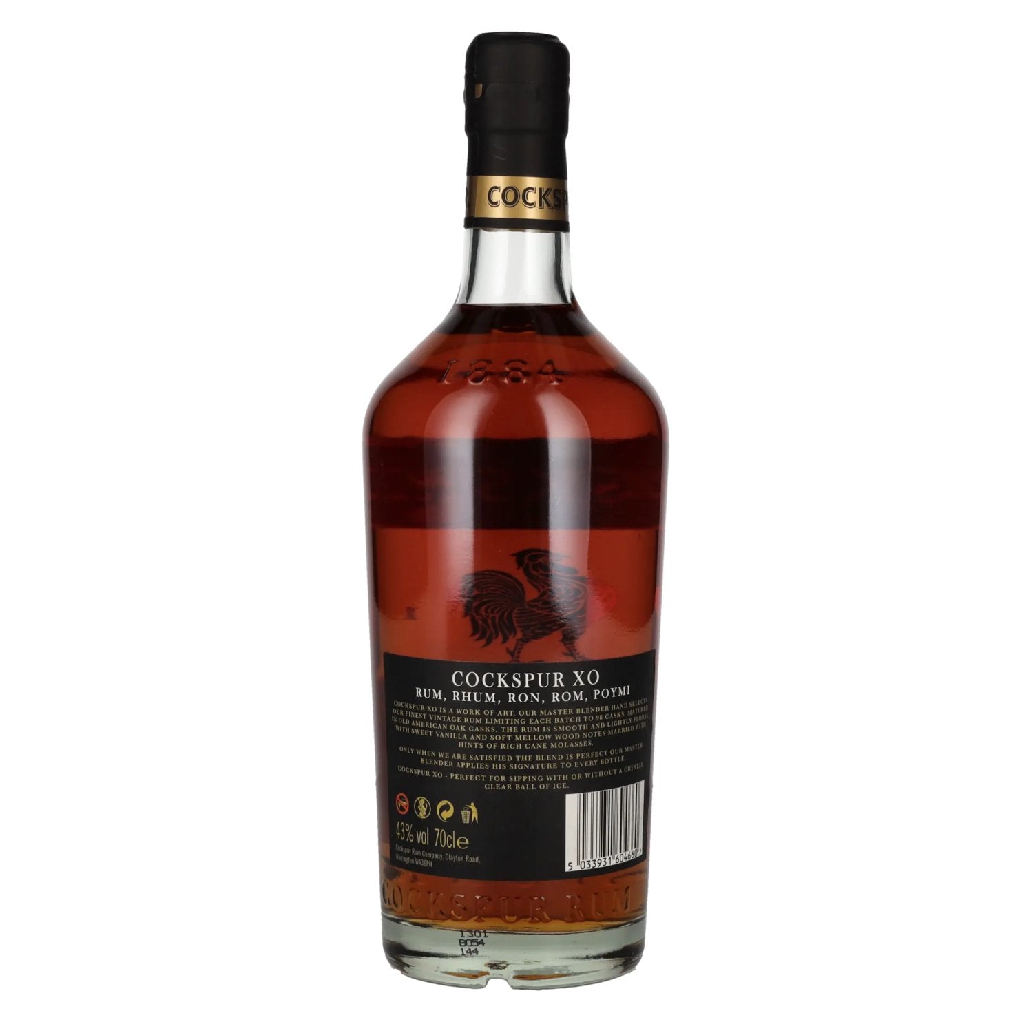 Cockspur XO MASTER'S SELECT Authentic Barbados Rum 43% Vol. 0,7l