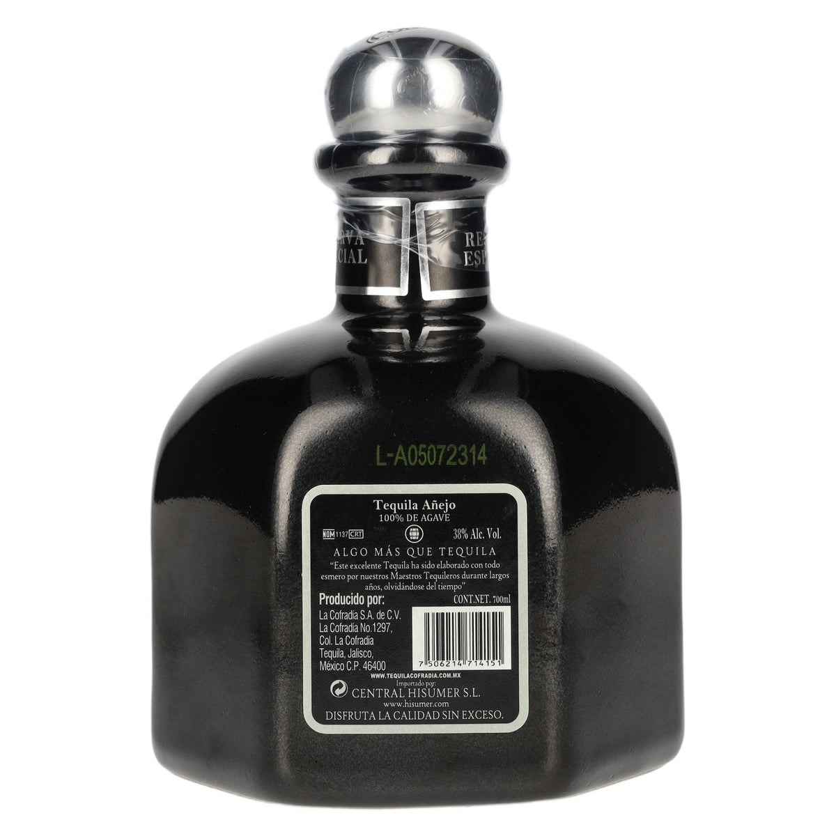 La Cofradia Tequila Añejo 100 % d'agave, Réserve spéciale, 38 % vol., 0,7 l