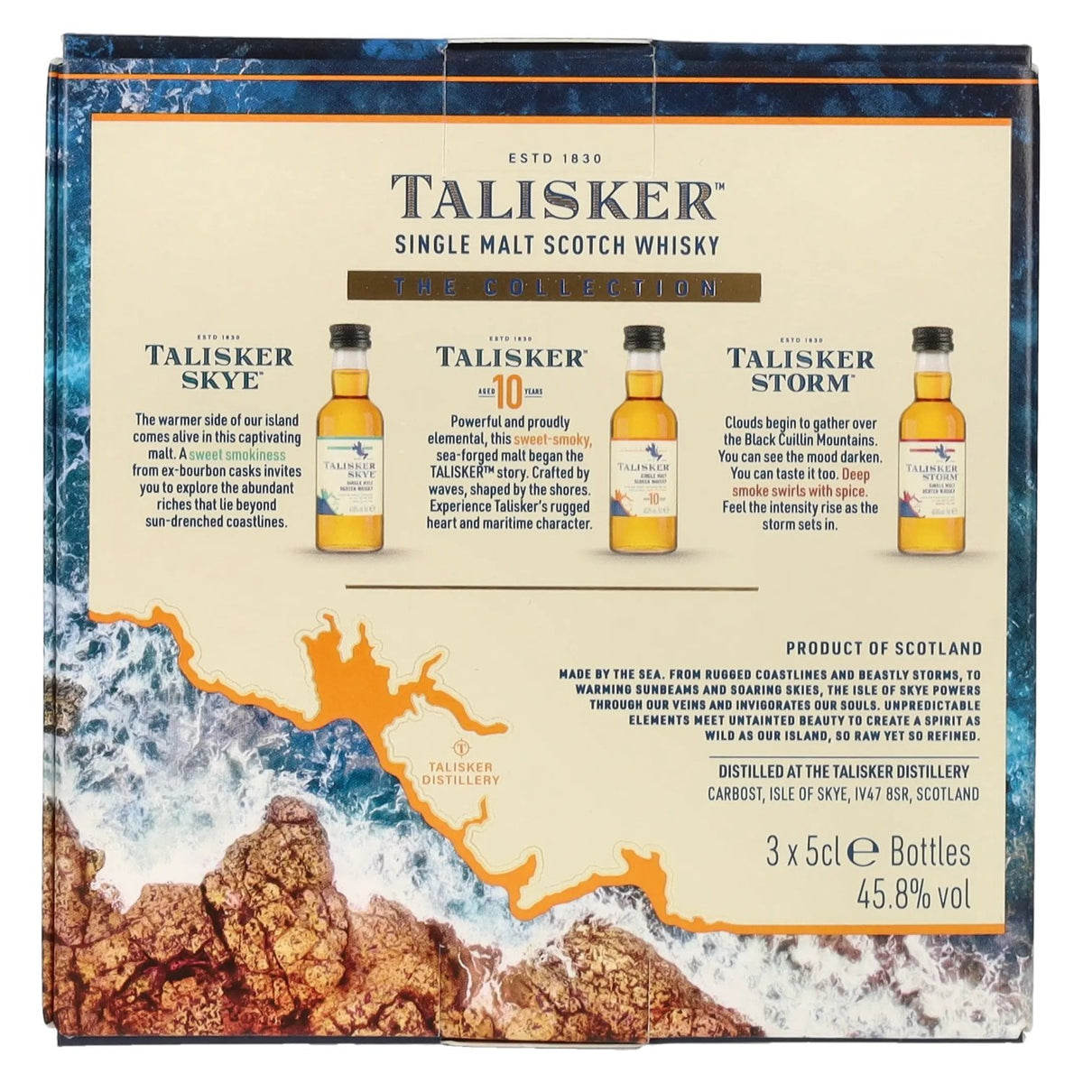 Talisker The Collection Made By The Sea Single Malt Scotch Whisky 45,8% Vol. 3x0,05l in gift box
