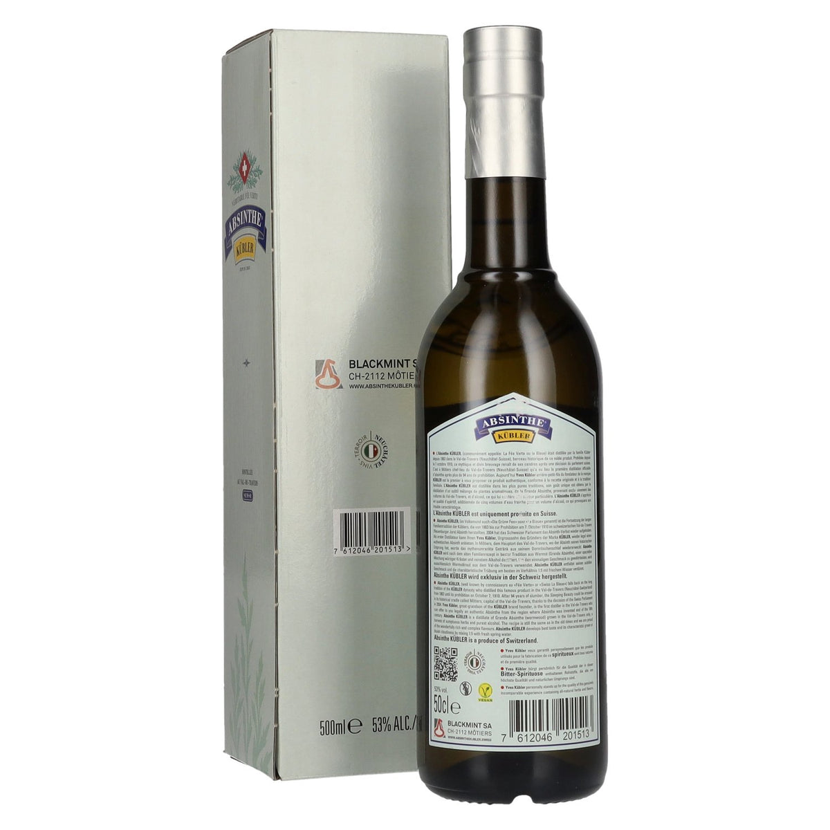 Kübler Absinthe 53% Vol. 0,5l in Geschenkbox